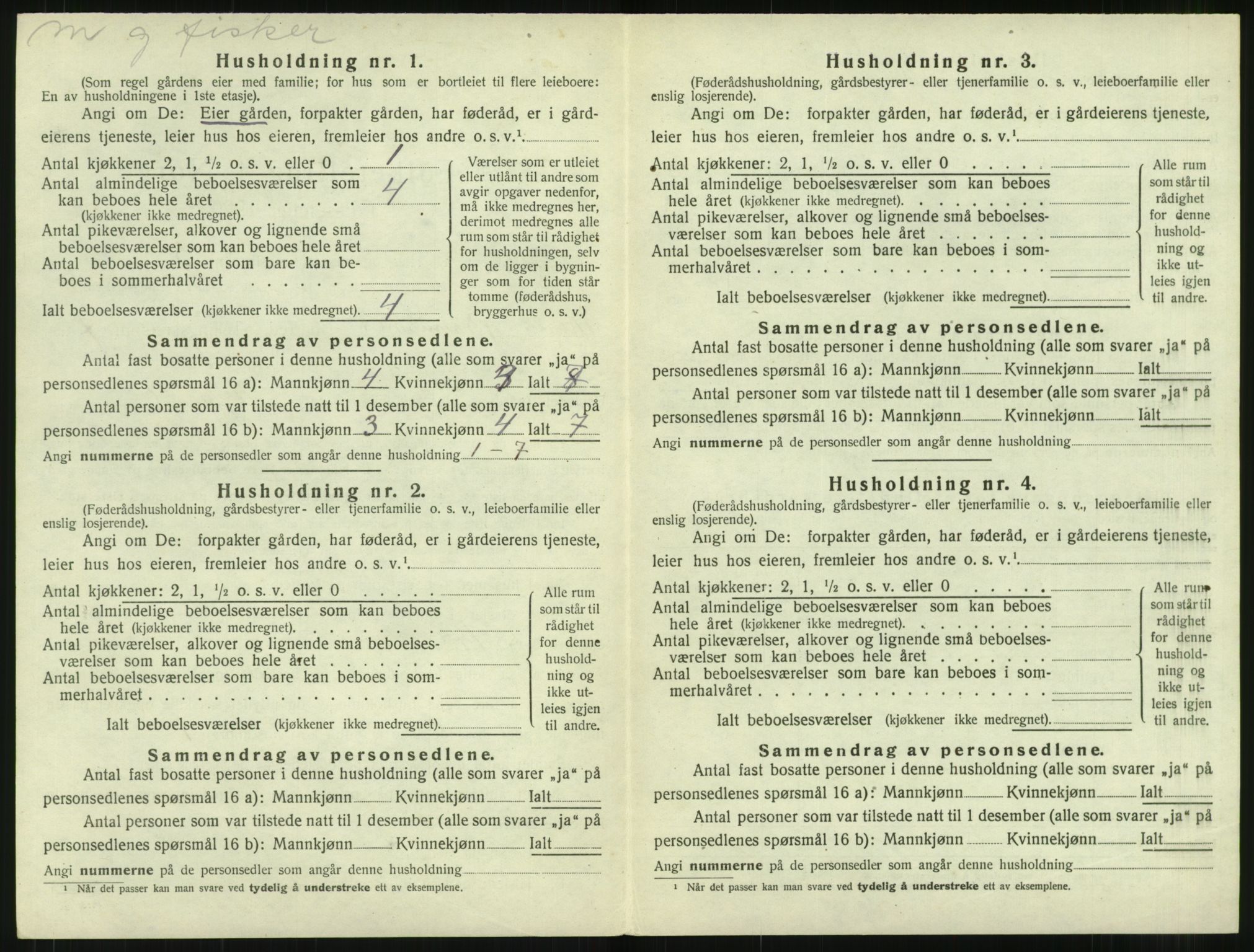 SAT, 1920 census for Bremsnes, 1920, p. 726