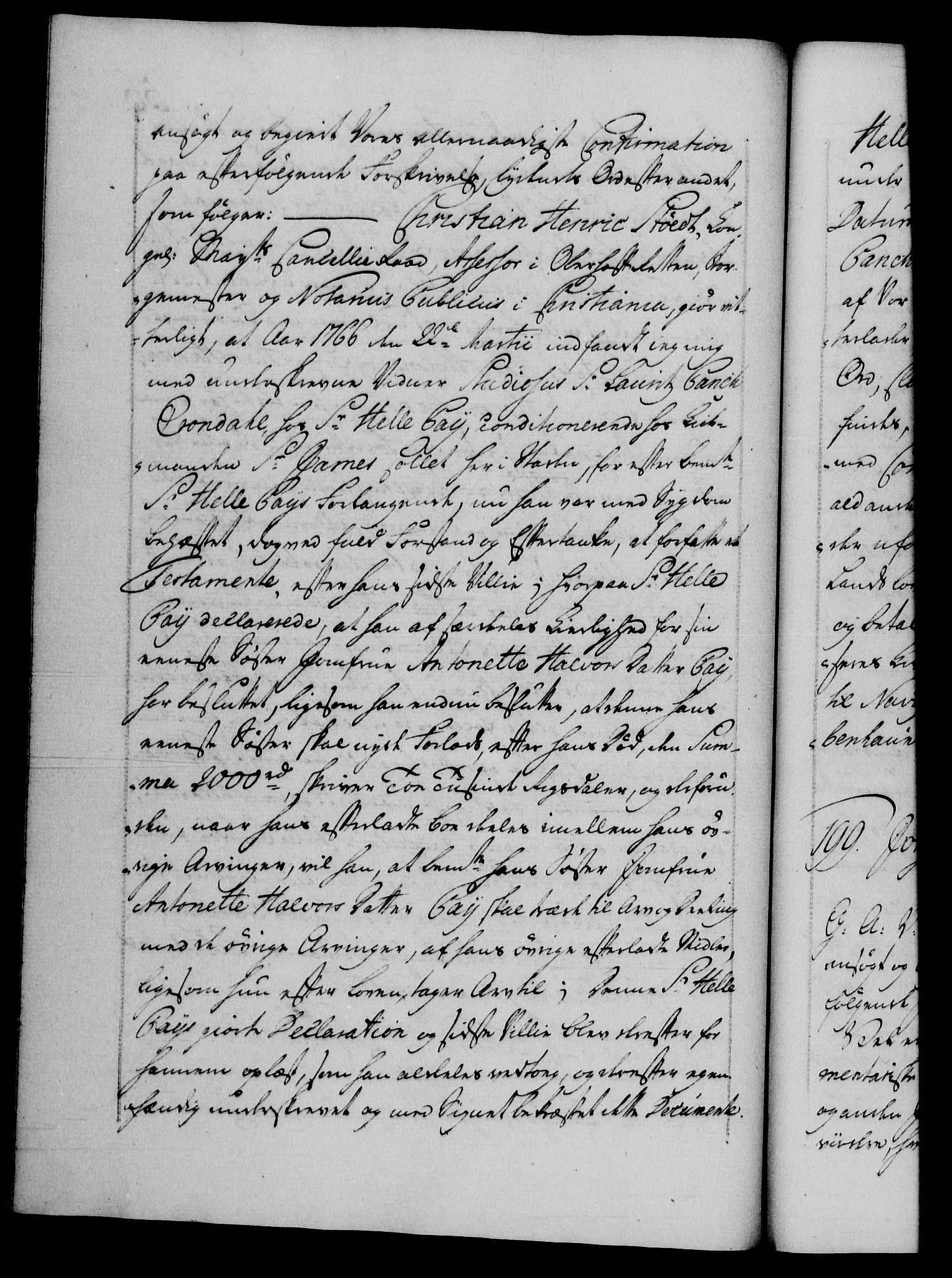 Danske Kanselli 1572-1799, AV/RA-EA-3023/F/Fc/Fca/Fcaa/L0043: Norske registre, 1766-1768, p. 56b