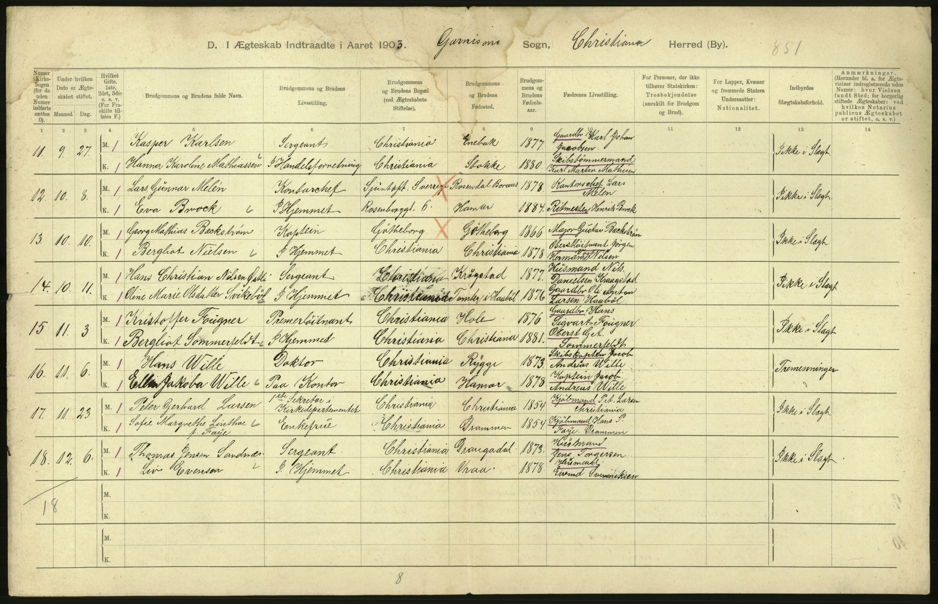 Statistisk sentralbyrå, Sosiodemografiske emner, Befolkning, AV/RA-S-2228/D/Df/Dfa/Dfaa/L0004: Kristiania: Gifte, døde, 1903, p. 530