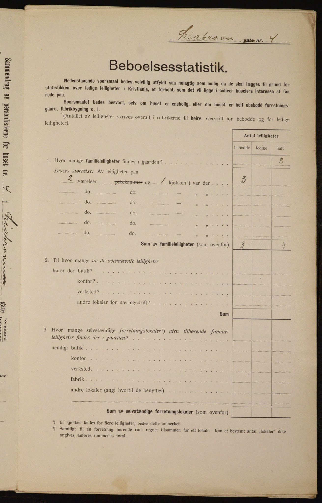 OBA, Municipal Census 1912 for Kristiania, 1912, p. 58154