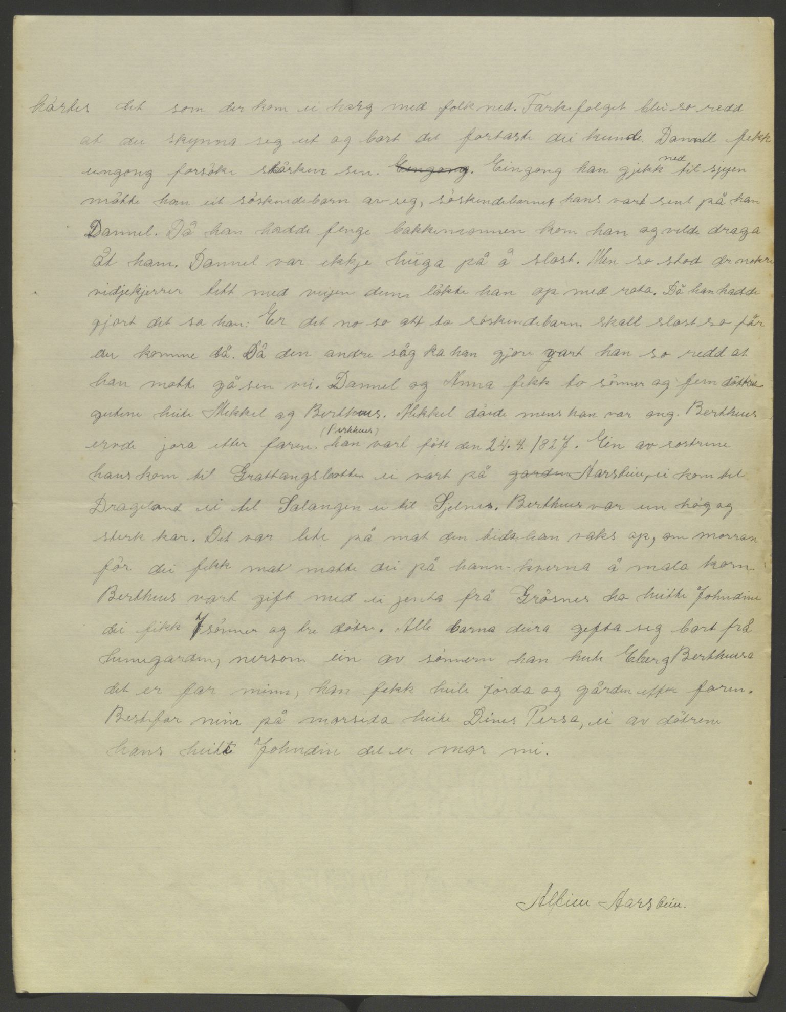 Slektsstiler fra Tromsø Amtsskole i Lyngen og Trondarnes folkehøgskole, SATØ/P-0029/F/L0001: Slektsstiler, 1916-1920, p. 144