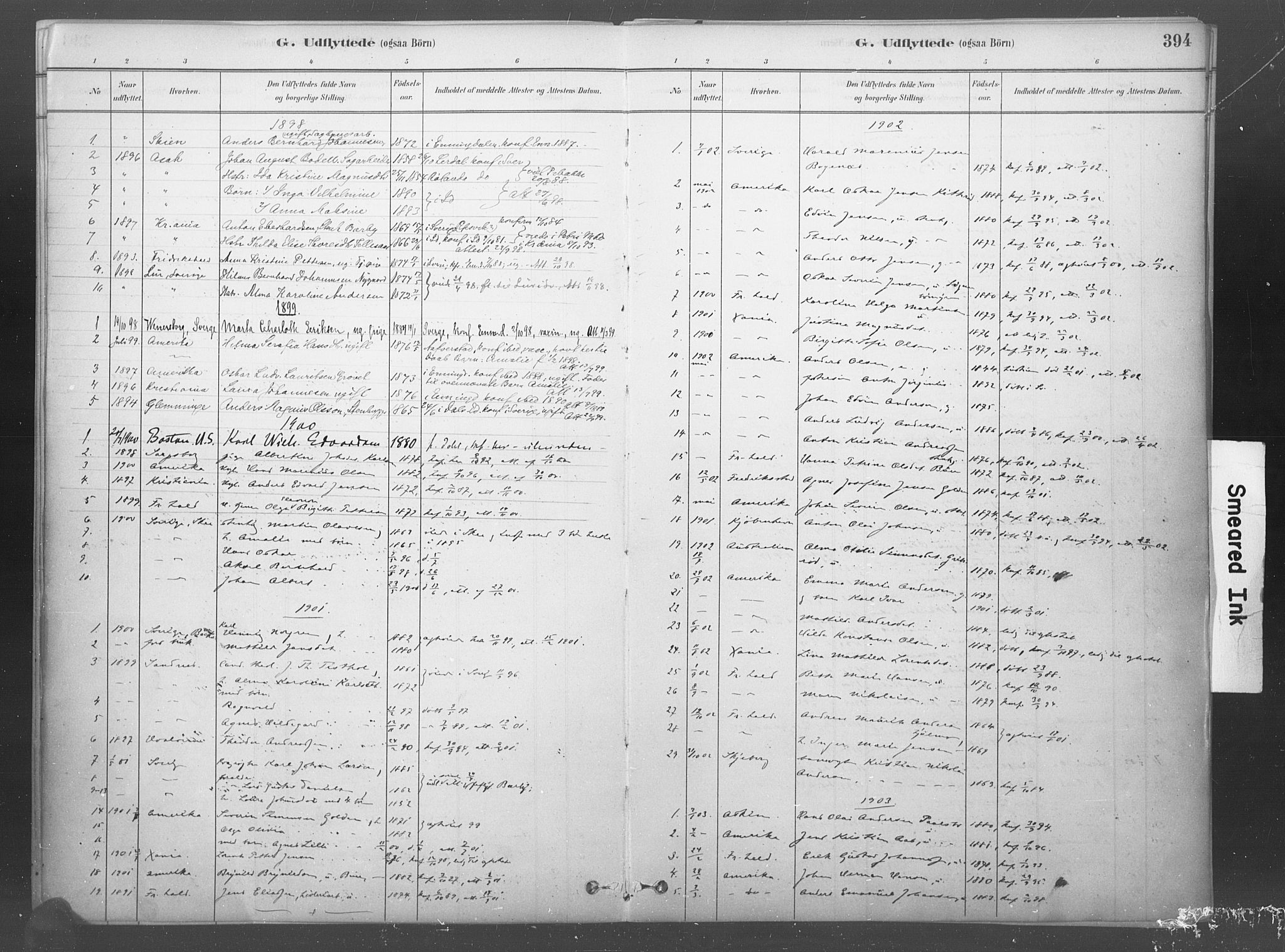 Idd prestekontor Kirkebøker, SAO/A-10911/F/Fb/L0002: Parish register (official) no. II 2, 1882-1923, p. 394