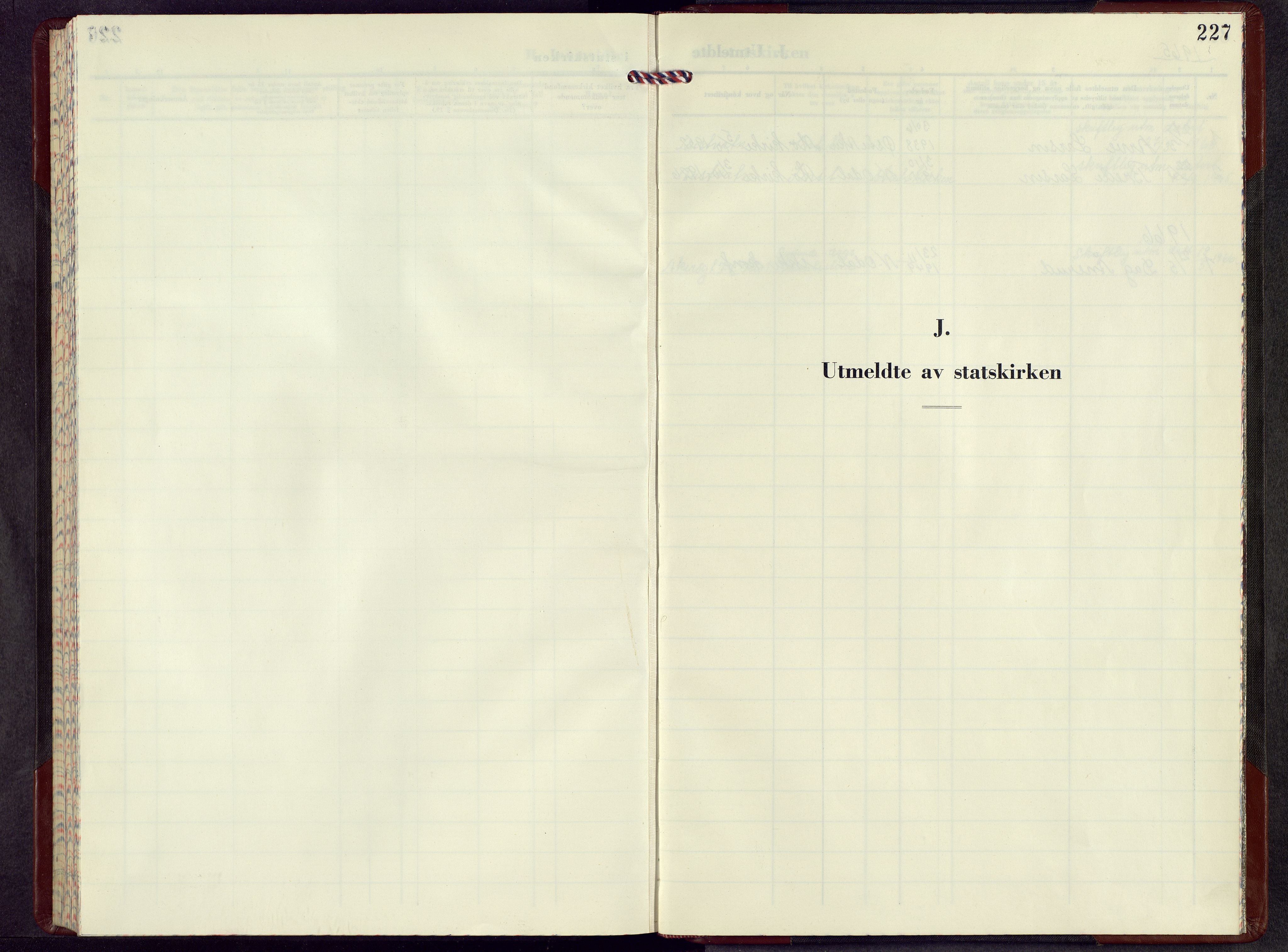 Nord-Odal prestekontor, SAH/PREST-032/H/Ha/Hab/L0011: Parish register (copy) no. 11, 1962-1970, p. 227