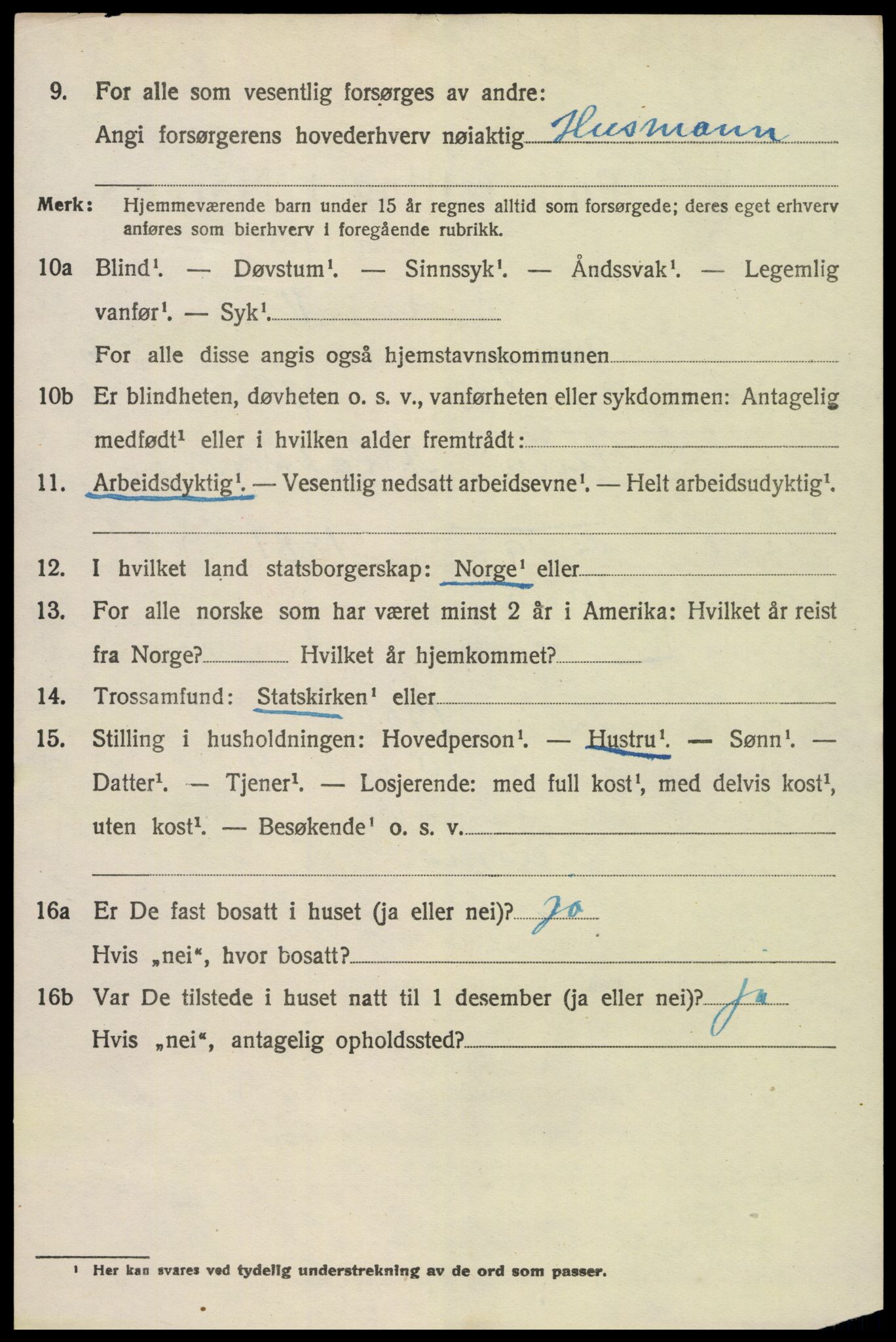 SAH, 1920 census for Vang (Hedmark), 1920, p. 15366