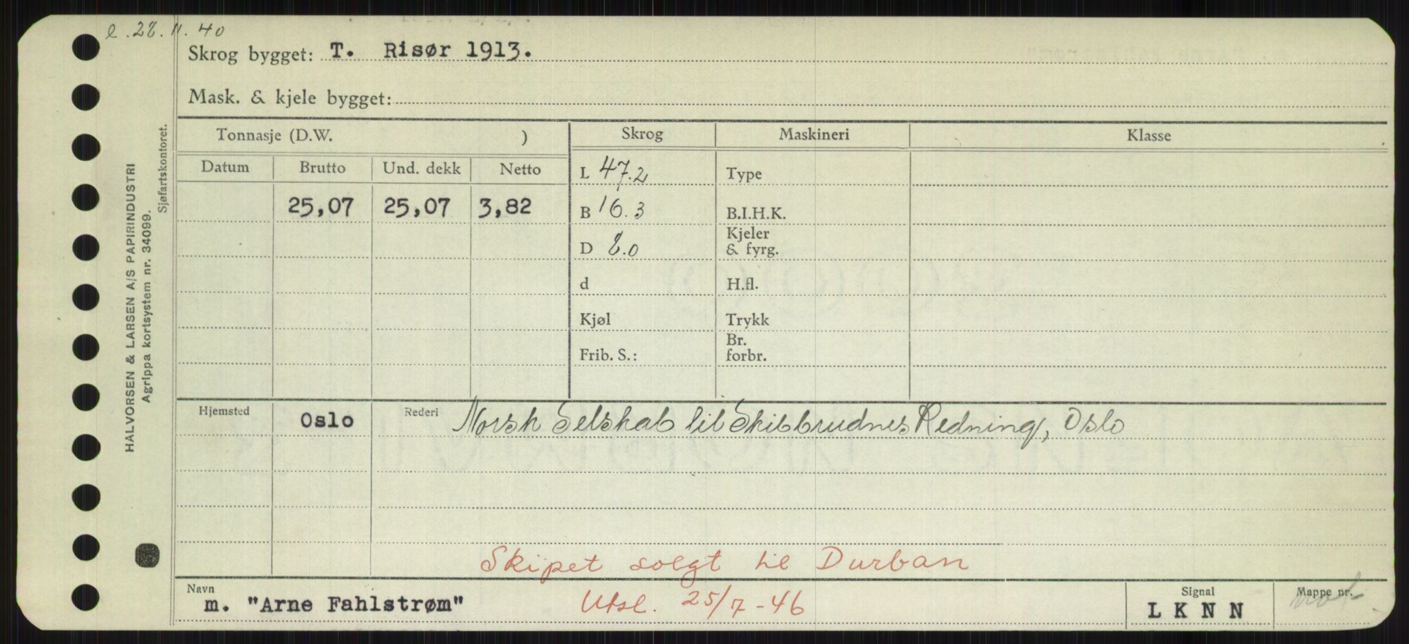 Sjøfartsdirektoratet med forløpere, Skipsmålingen, RA/S-1627/H/Hd/L0002: Fartøy, Apa-Axe, p. 143