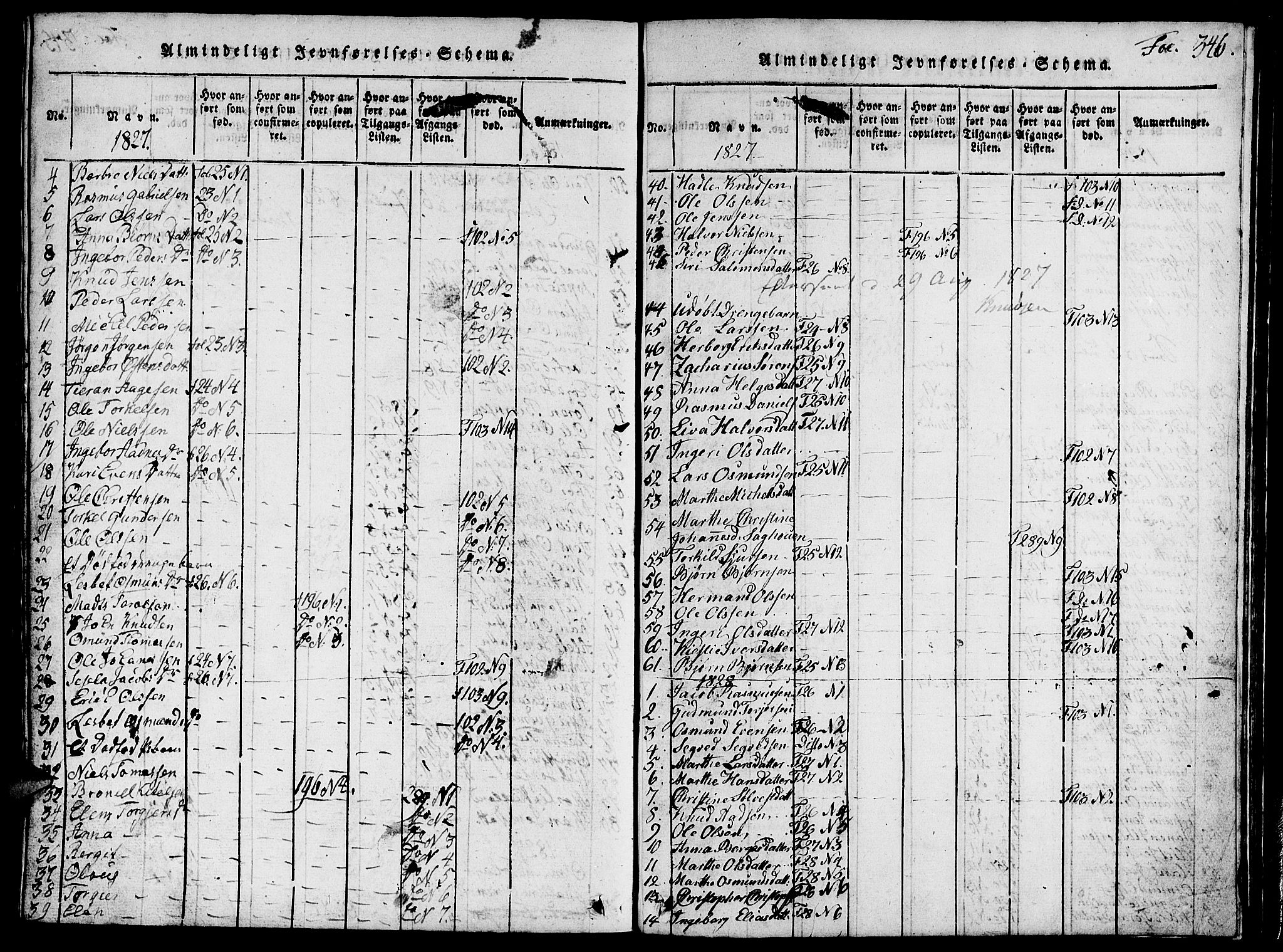 Vikedal sokneprestkontor, AV/SAST-A-101840/01/V: Parish register (copy) no. B 1, 1816-1853, p. 346