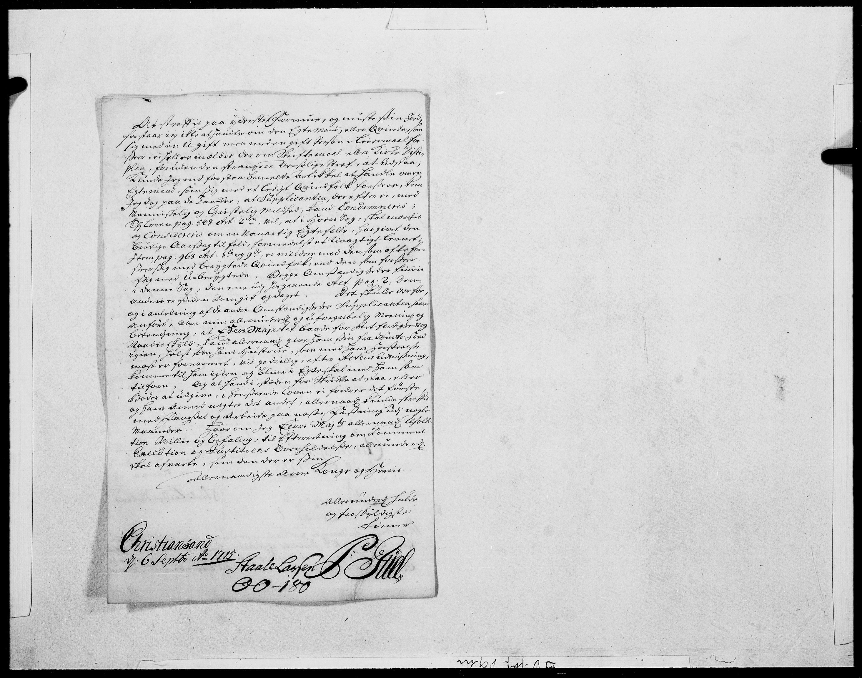 Danske Kanselli 1572-1799, AV/RA-EA-3023/F/Fc/Fcc/Fcca/L0082: Norske innlegg 1572-1799, 1718, p. 72