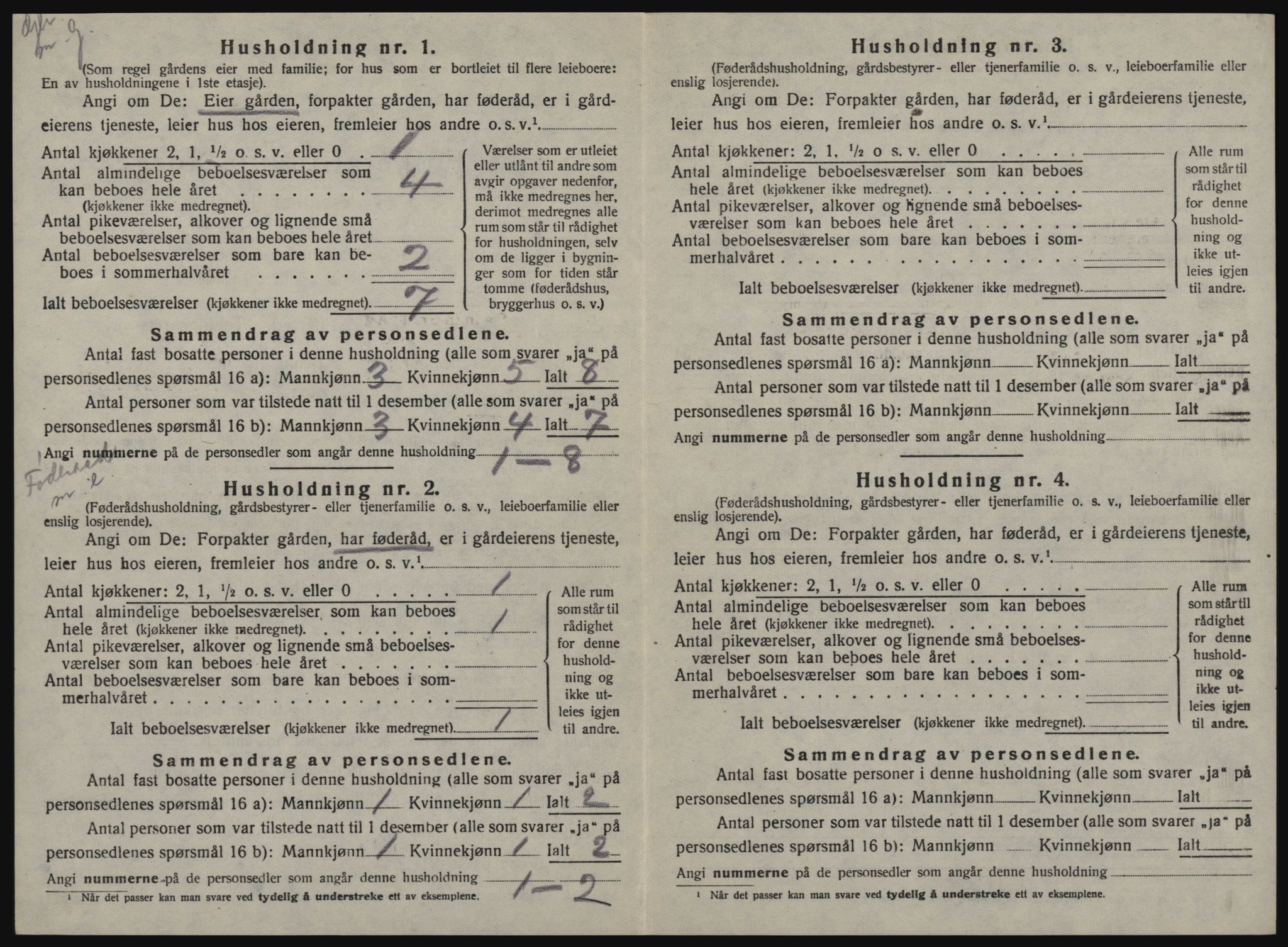 SAT, 1920 census for Buvik, 1920, p. 291