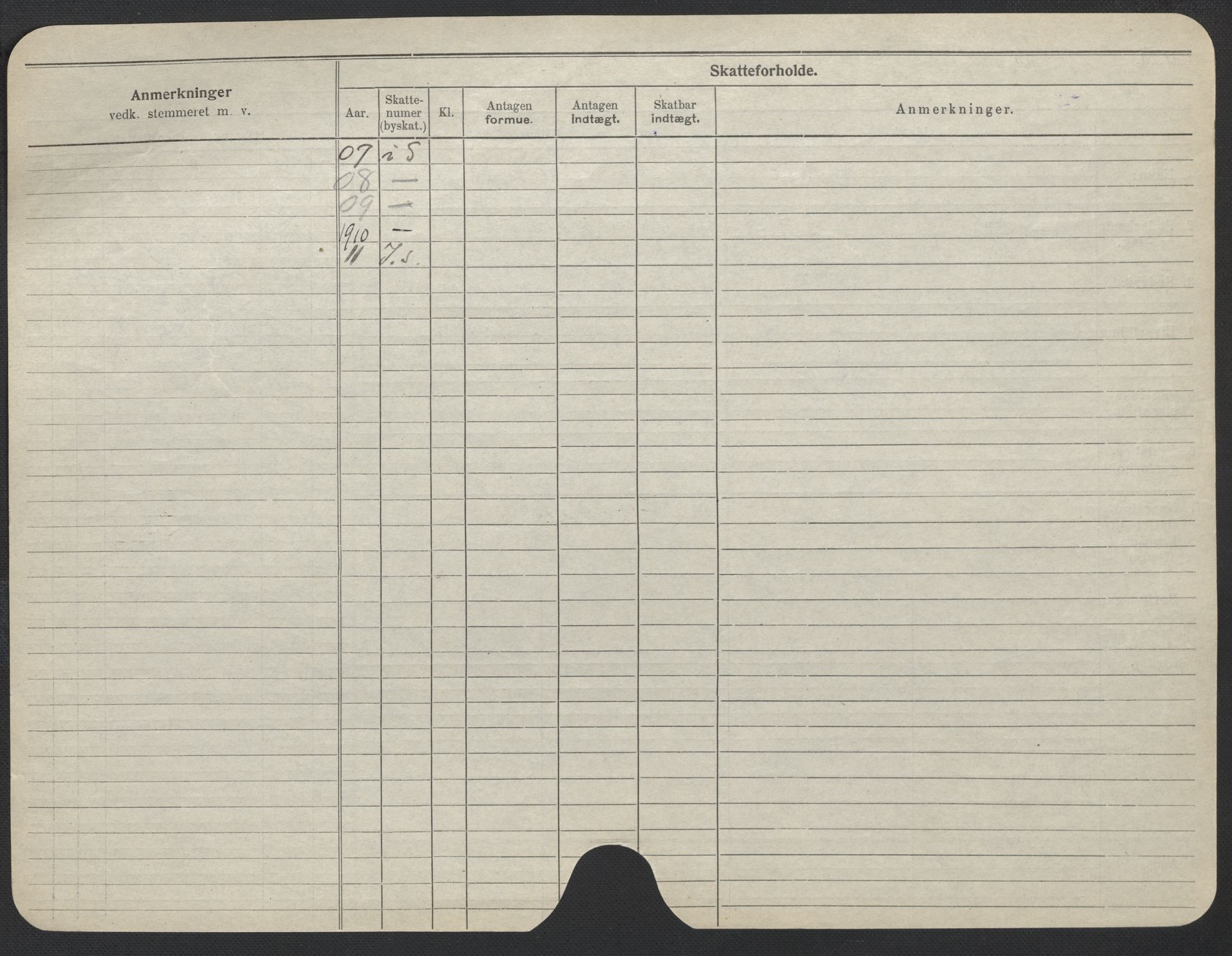 Oslo folkeregister, Registerkort, AV/SAO-A-11715/F/Fa/Fac/L0017: Kvinner, 1906-1914, p. 76b