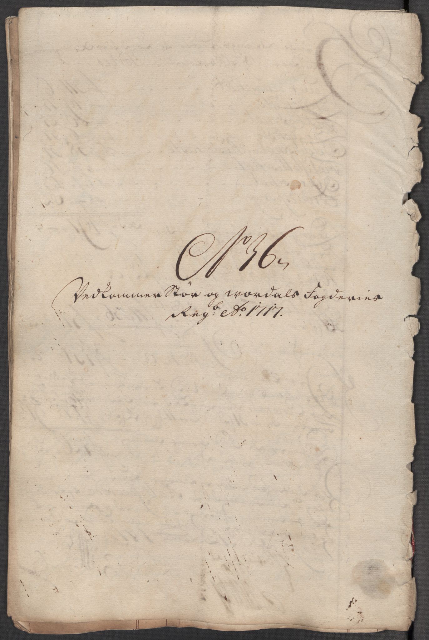 Rentekammeret inntil 1814, Reviderte regnskaper, Fogderegnskap, RA/EA-4092/R62/L4207: Fogderegnskap Stjørdal og Verdal, 1717, p. 296