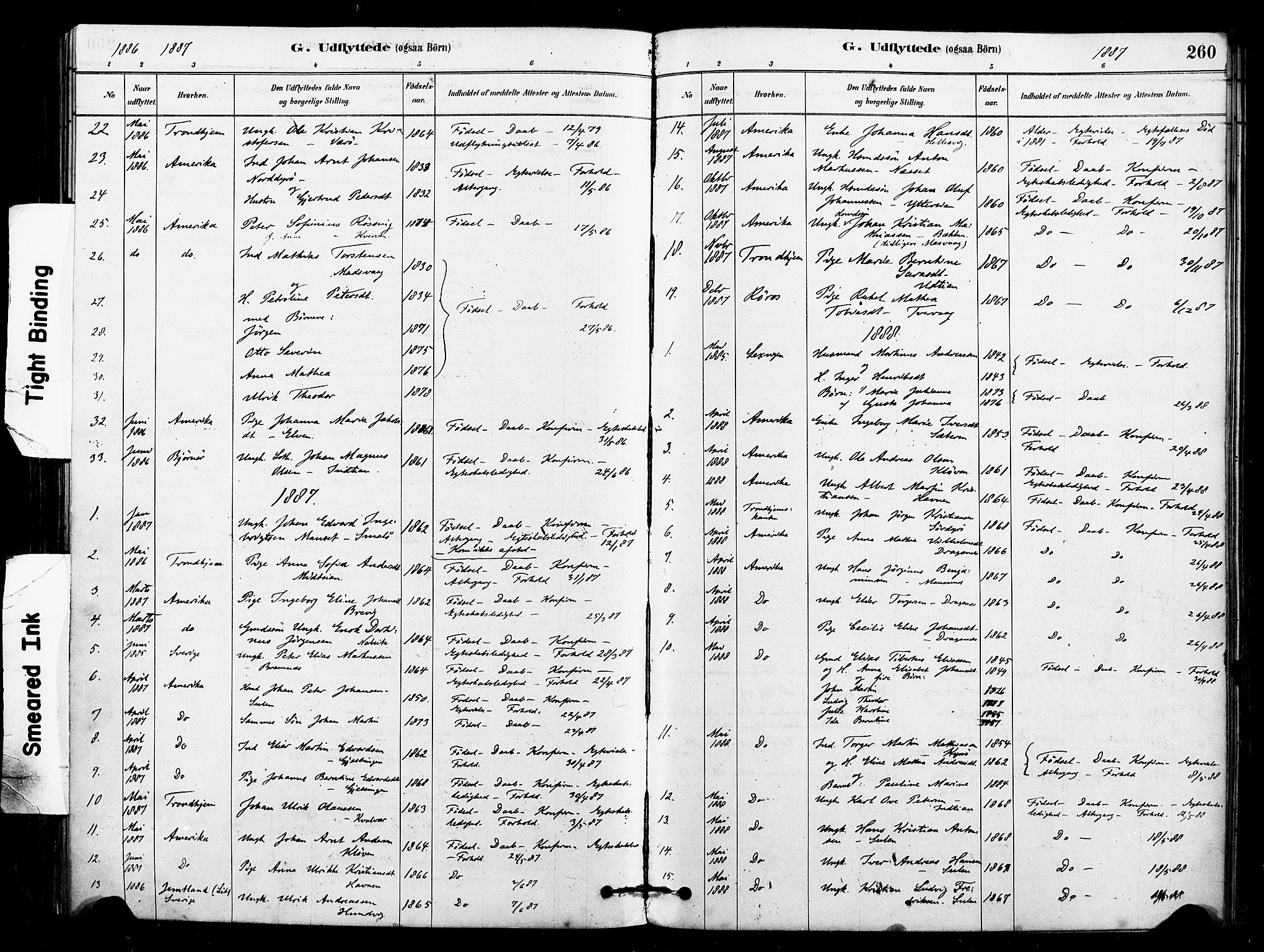 Ministerialprotokoller, klokkerbøker og fødselsregistre - Sør-Trøndelag, SAT/A-1456/640/L0578: Parish register (official) no. 640A03, 1879-1889, p. 260