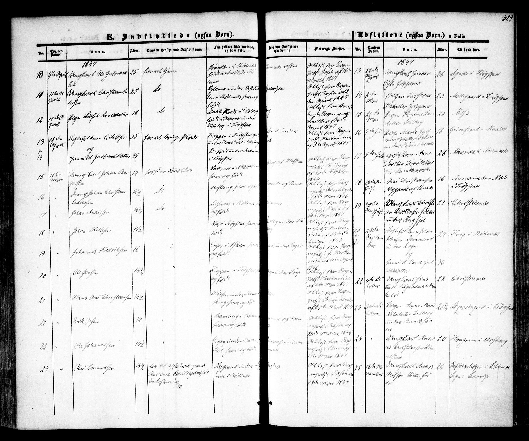 Høland prestekontor Kirkebøker, AV/SAO-A-10346a/F/Fa/L0009: Parish register (official) no. I 9, 1846-1853, p. 329