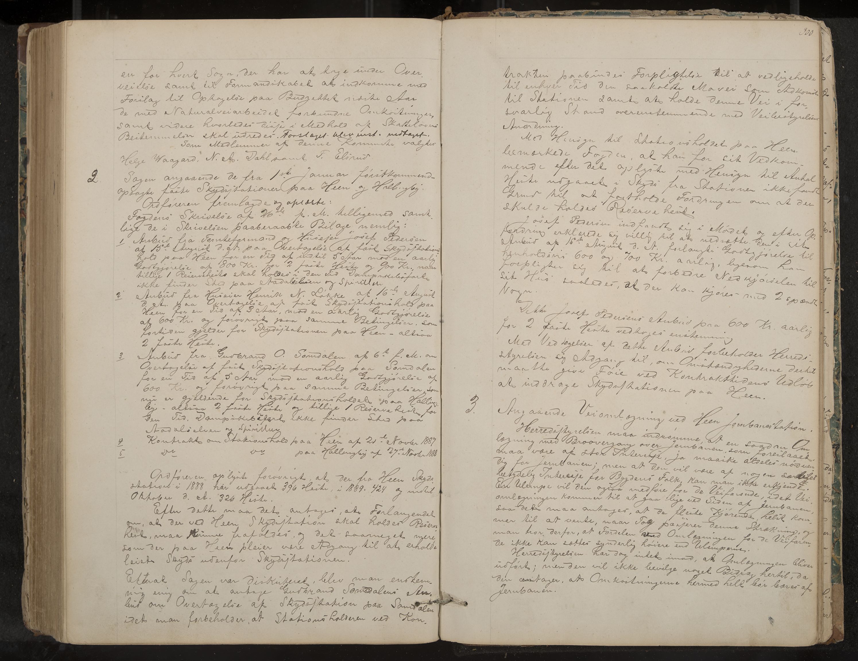 Ådal formannskap og sentraladministrasjon, IKAK/0614021/A/Aa/L0001: Møtebok, 1858-1891, p. 300