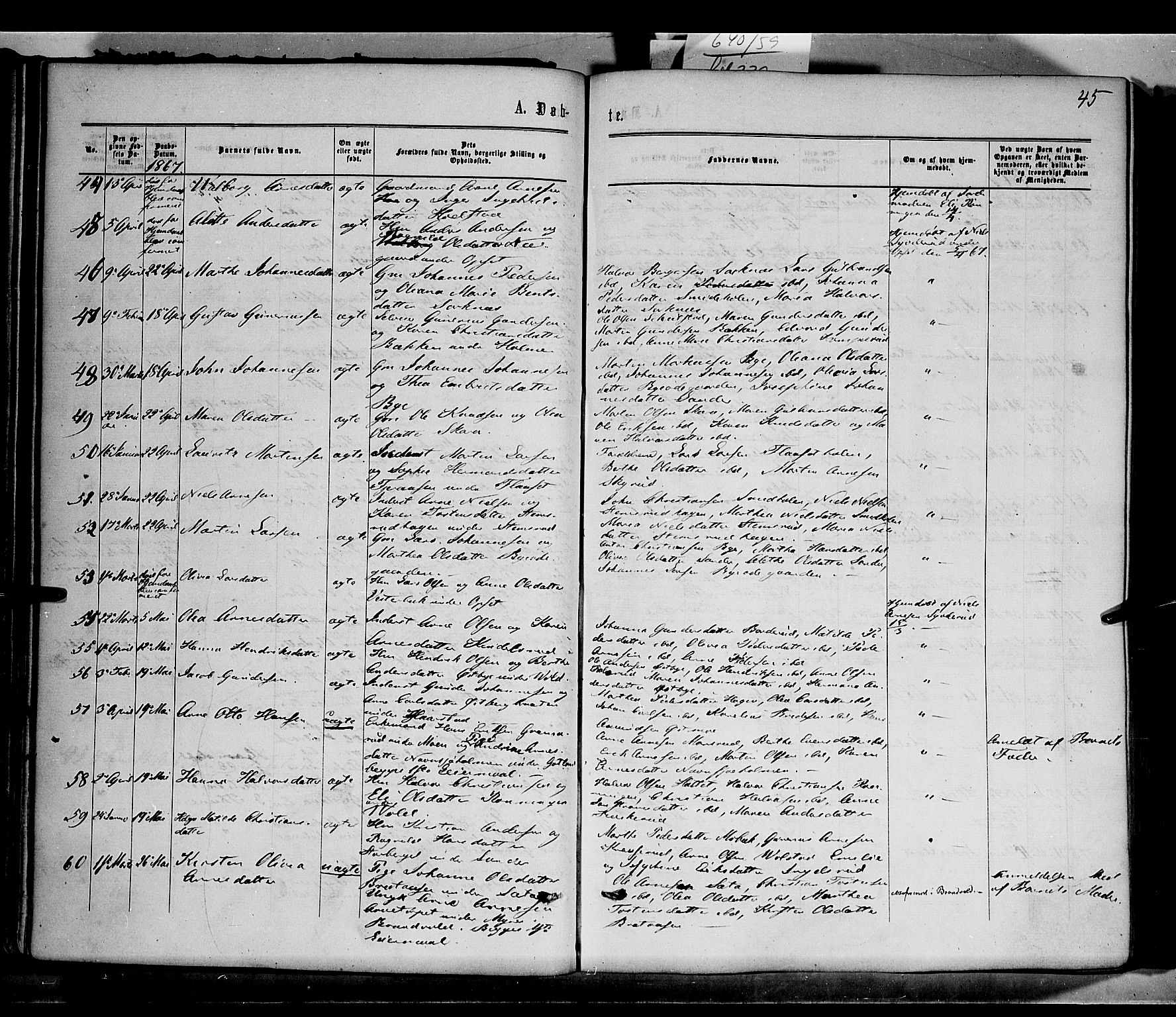 Grue prestekontor, AV/SAH-PREST-036/H/Ha/Haa/L0010: Parish register (official) no. 10, 1864-1873, p. 45