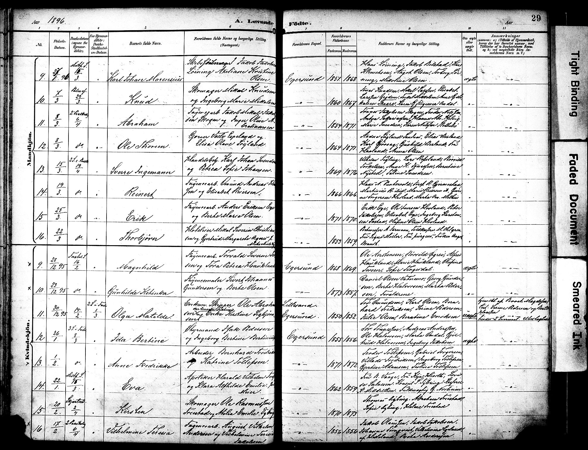 Eigersund sokneprestkontor, AV/SAST-A-101807/S08/L0019: Parish register (official) no. A 18, 1892-1905, p. 29