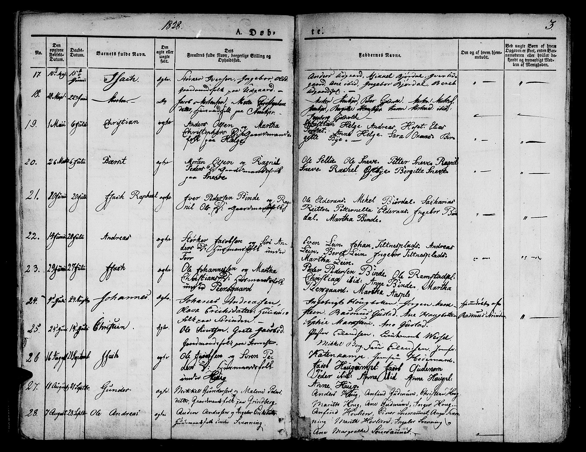Ministerialprotokoller, klokkerbøker og fødselsregistre - Nord-Trøndelag, SAT/A-1458/746/L0445: Parish register (official) no. 746A04, 1826-1846, p. 3