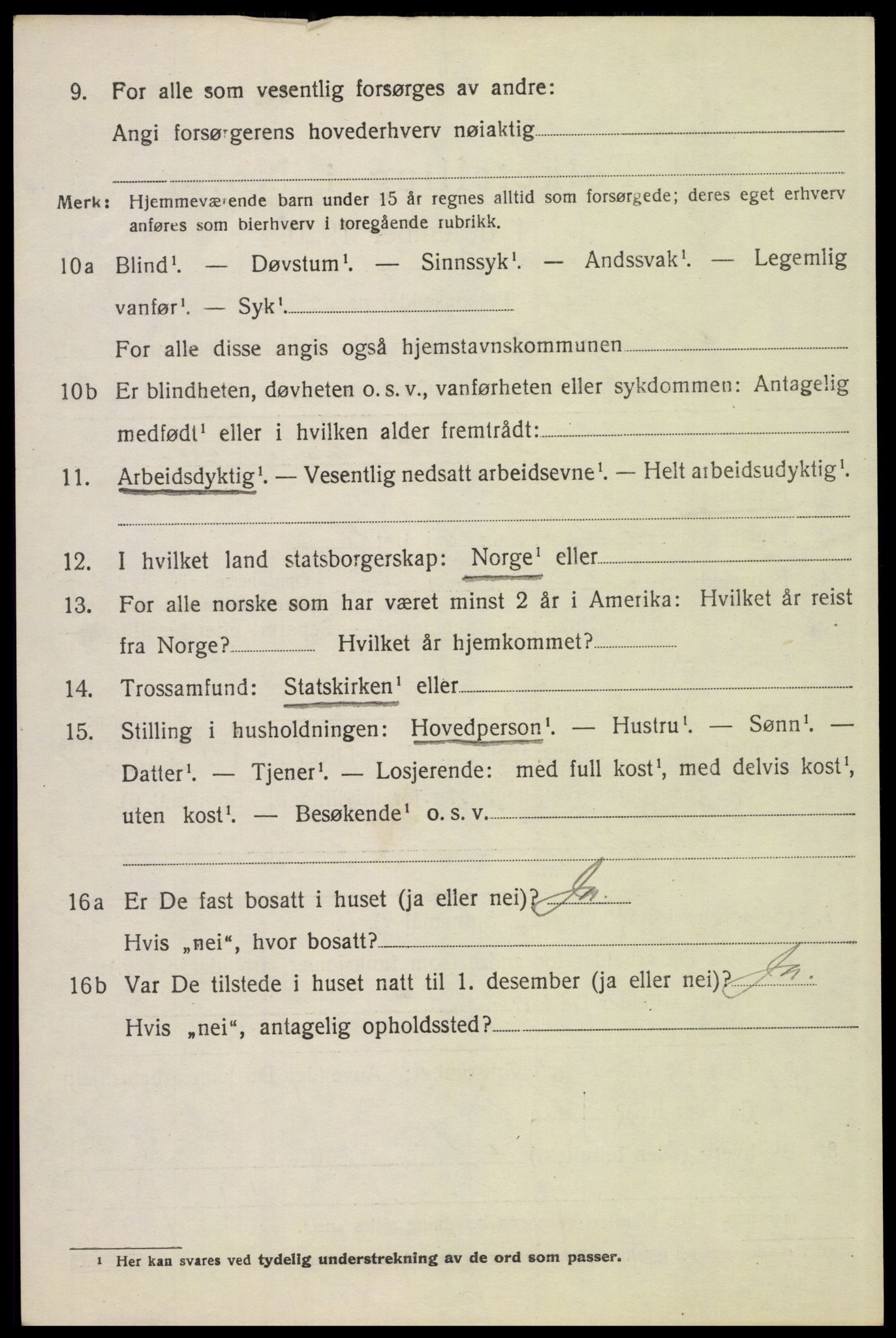 SAH, 1920 census for Alvdal, 1920, p. 2979