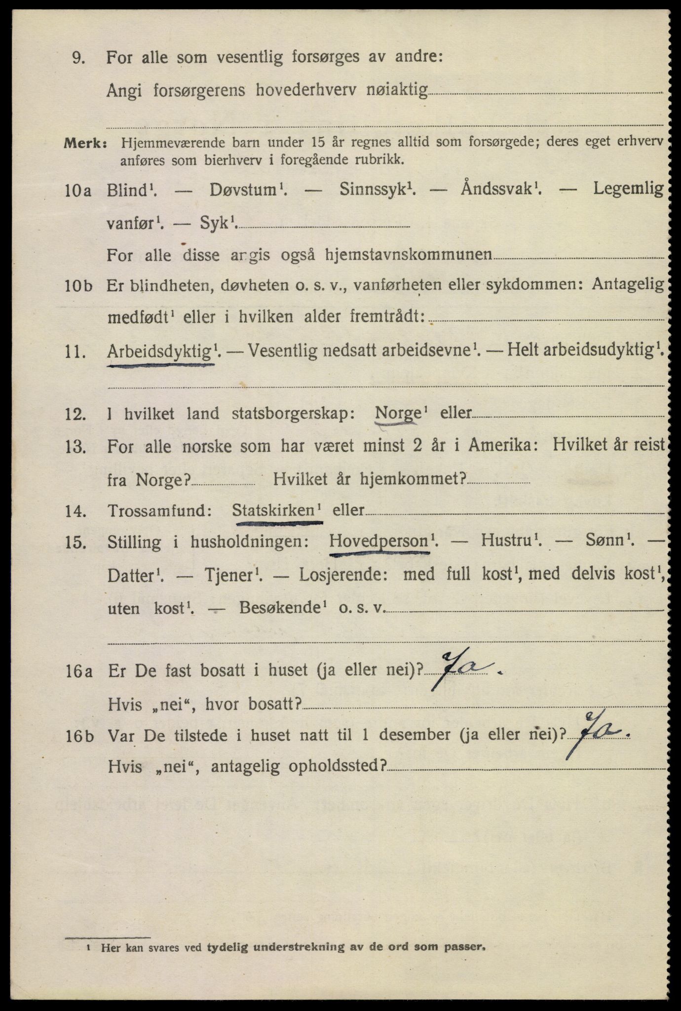 SAKO, 1920 census for Kragerø, 1920, p. 7276