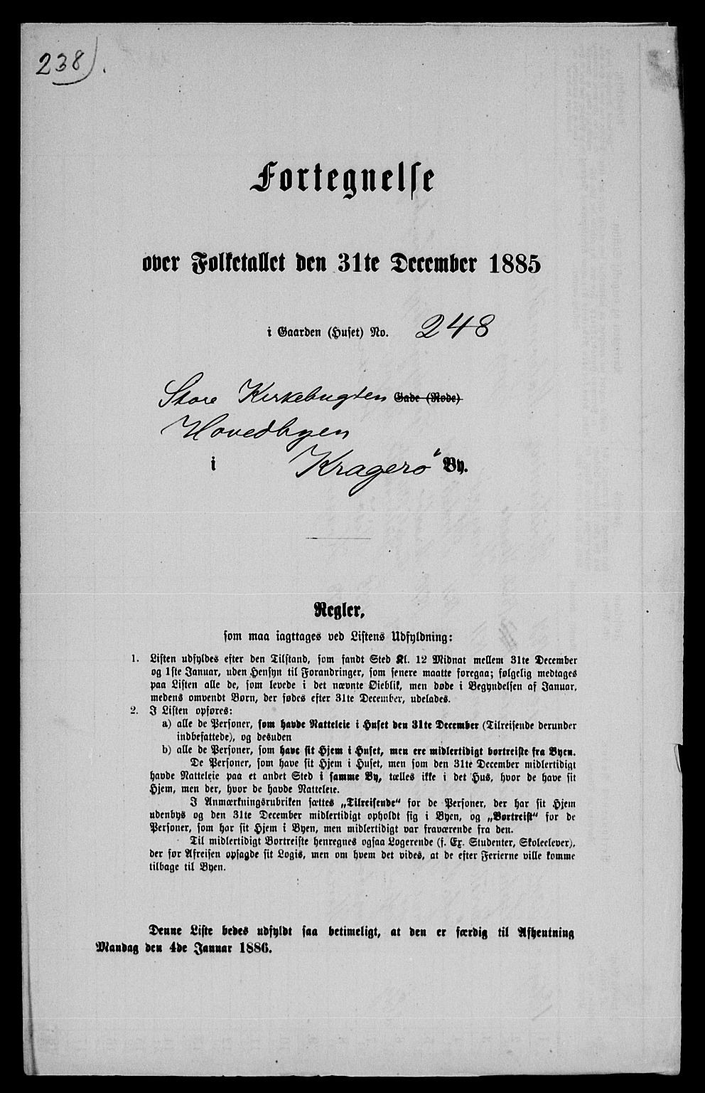SAKO, 1885 census for 0801 Kragerø, 1885, p. 1505