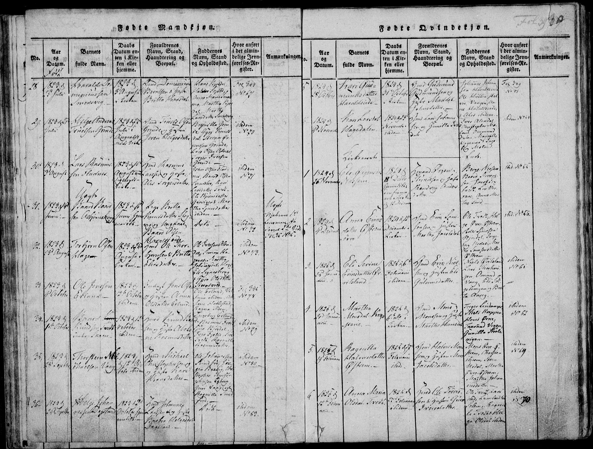 Skjold sokneprestkontor, SAST/A-101847/H/Ha/Haa/L0003: Parish register (official) no. A 3, 1815-1835, p. 39