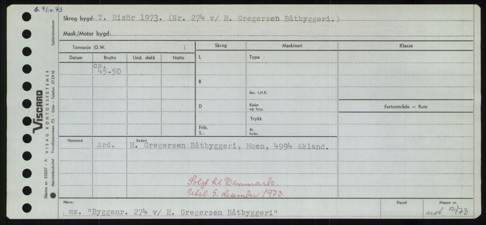 Sjøfartsdirektoratet med forløpere, Skipsmålingen, RA/S-1627/H/Hd/L0006: Fartøy, Byg-Båt, p. 293