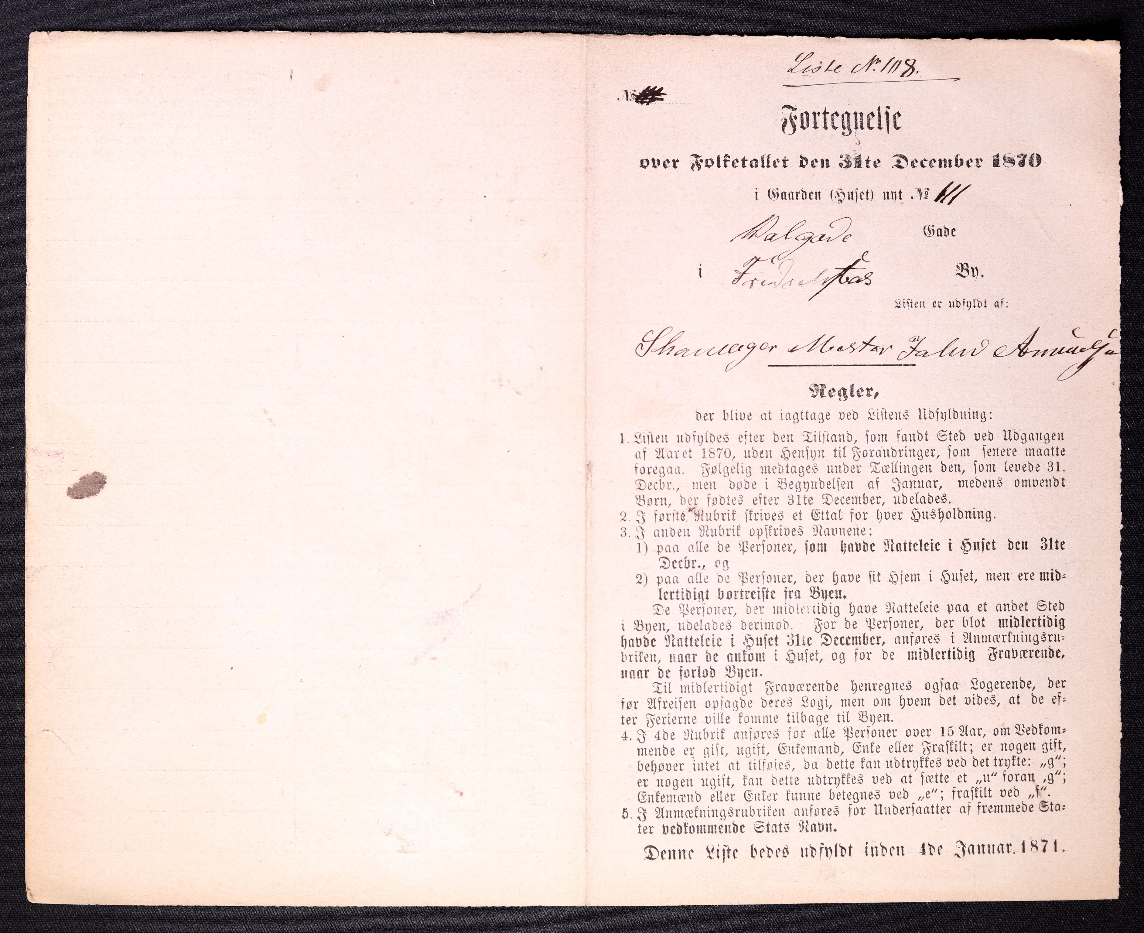 RA, 1870 census for 0103 Fredrikstad, 1870, p. 217