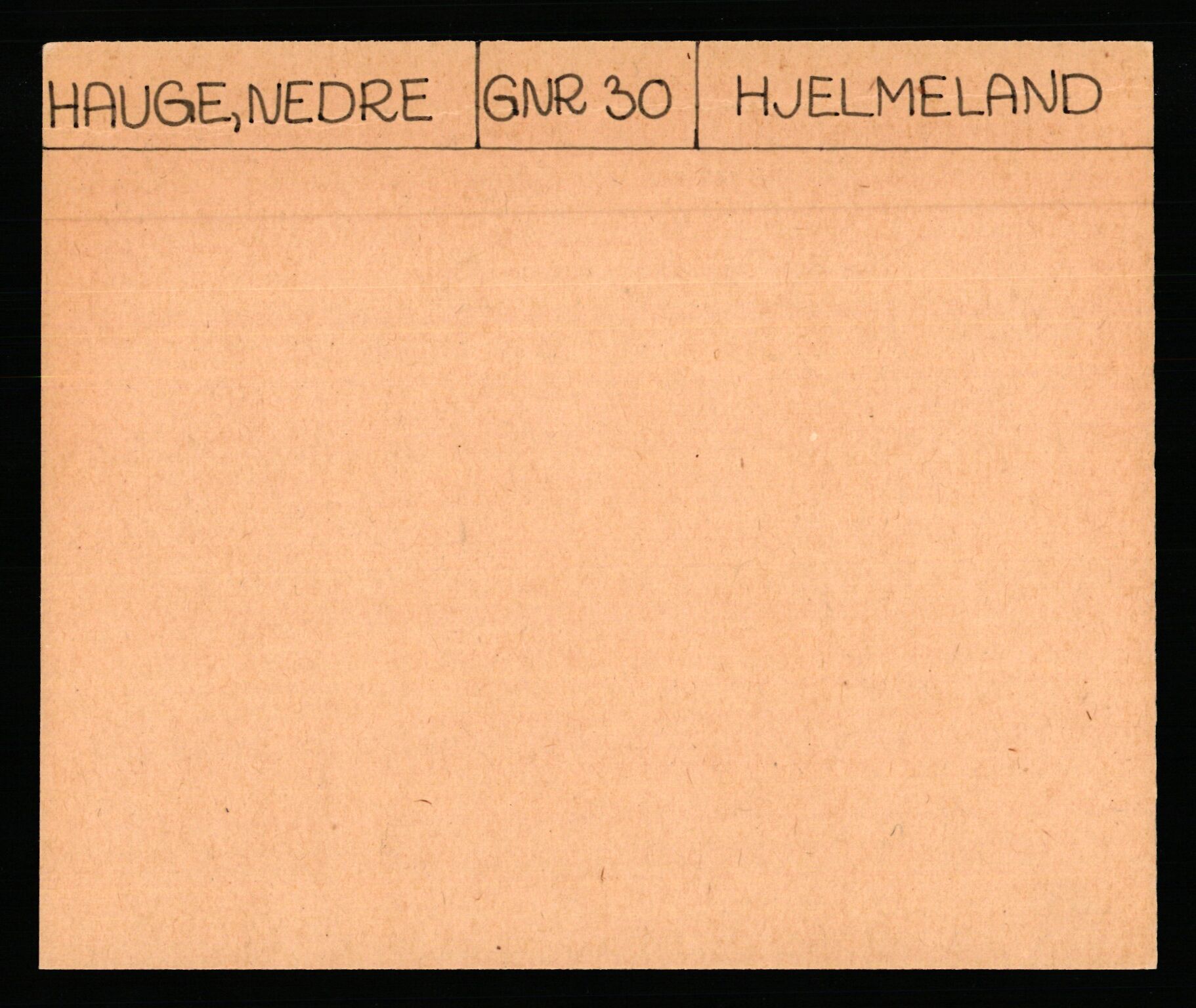 Statsarkivet i Stavanger, AV/SAST-A-101971/03/Y/Yk/L0015: Registerkort sortert etter gårdsnavn: Haneberg - Haugland nedre, 1750-1930, p. 334