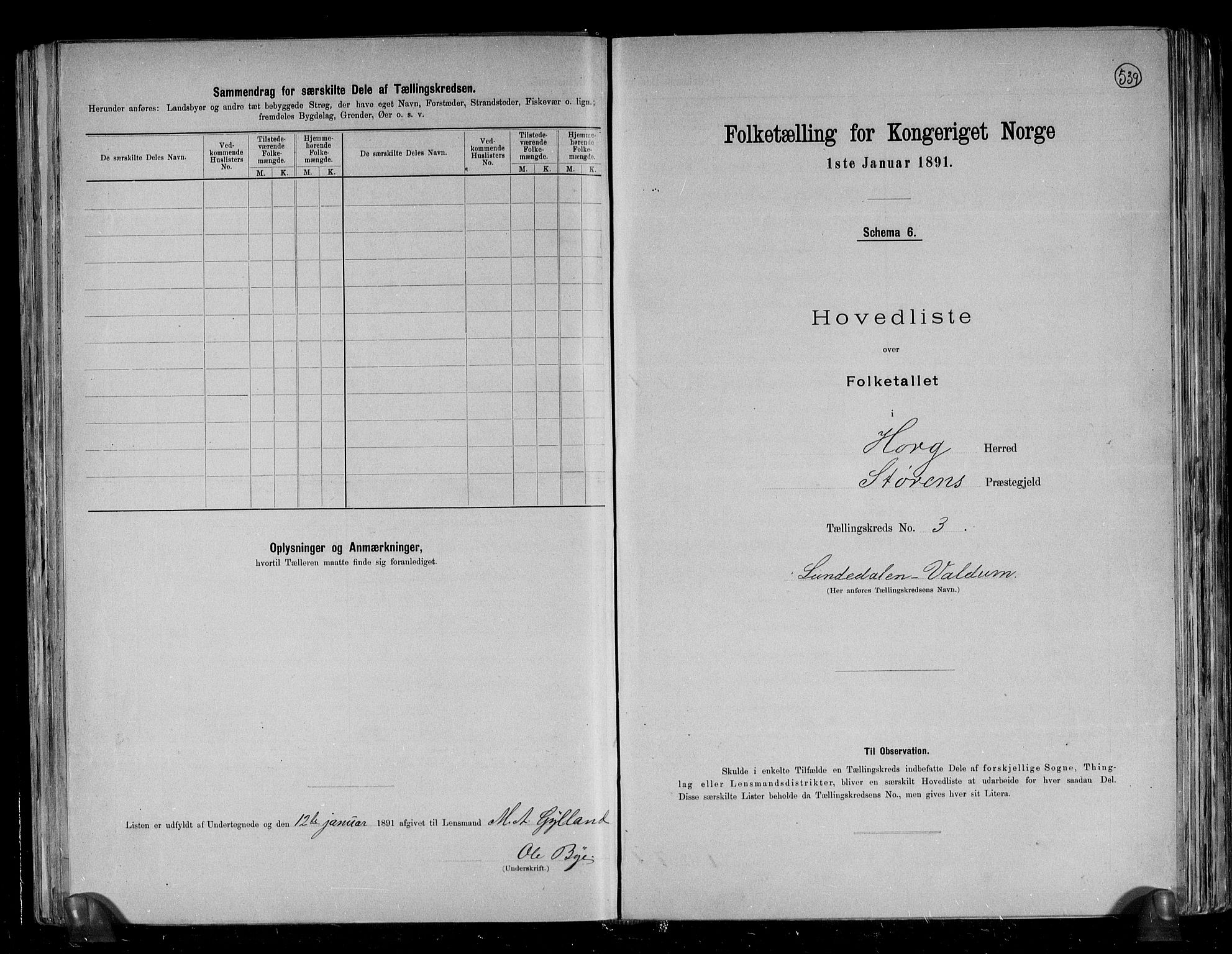 RA, 1891 census for 1650 Horg, 1891, p. 8