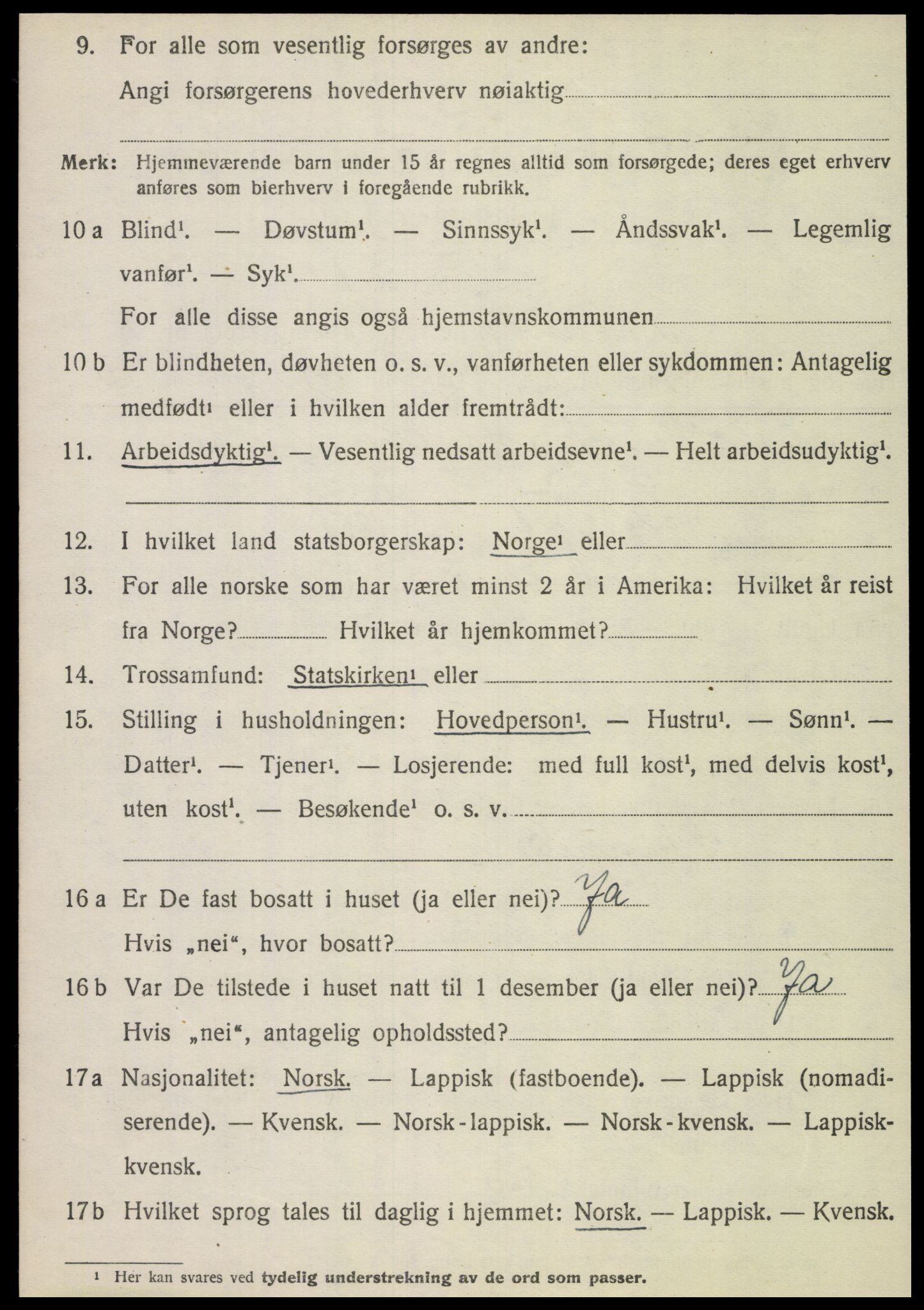 SAT, 1920 census for Brønnøy, 1920, p. 5875