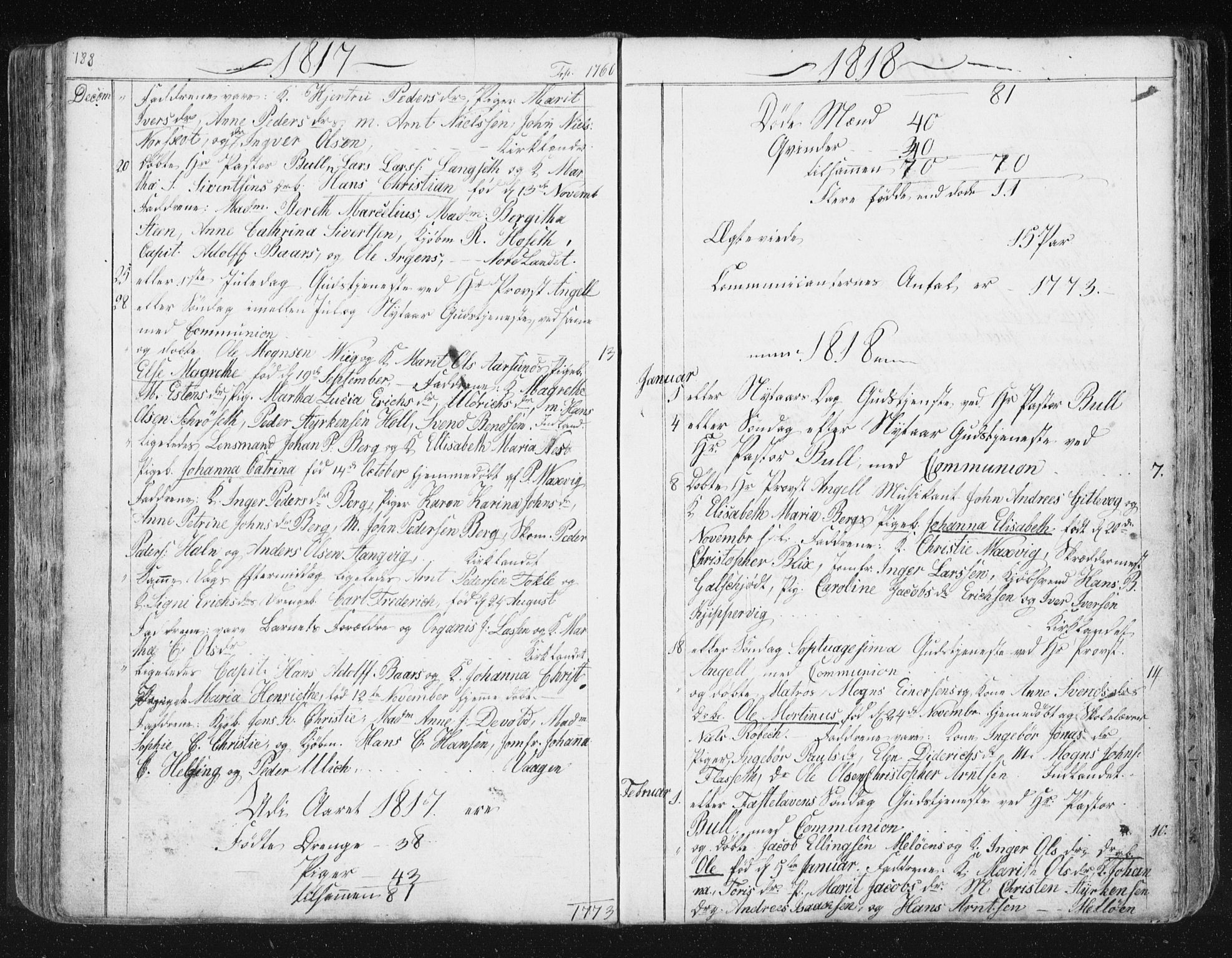Ministerialprotokoller, klokkerbøker og fødselsregistre - Møre og Romsdal, SAT/A-1454/572/L0841: Parish register (official) no. 572A04, 1784-1819, p. 188