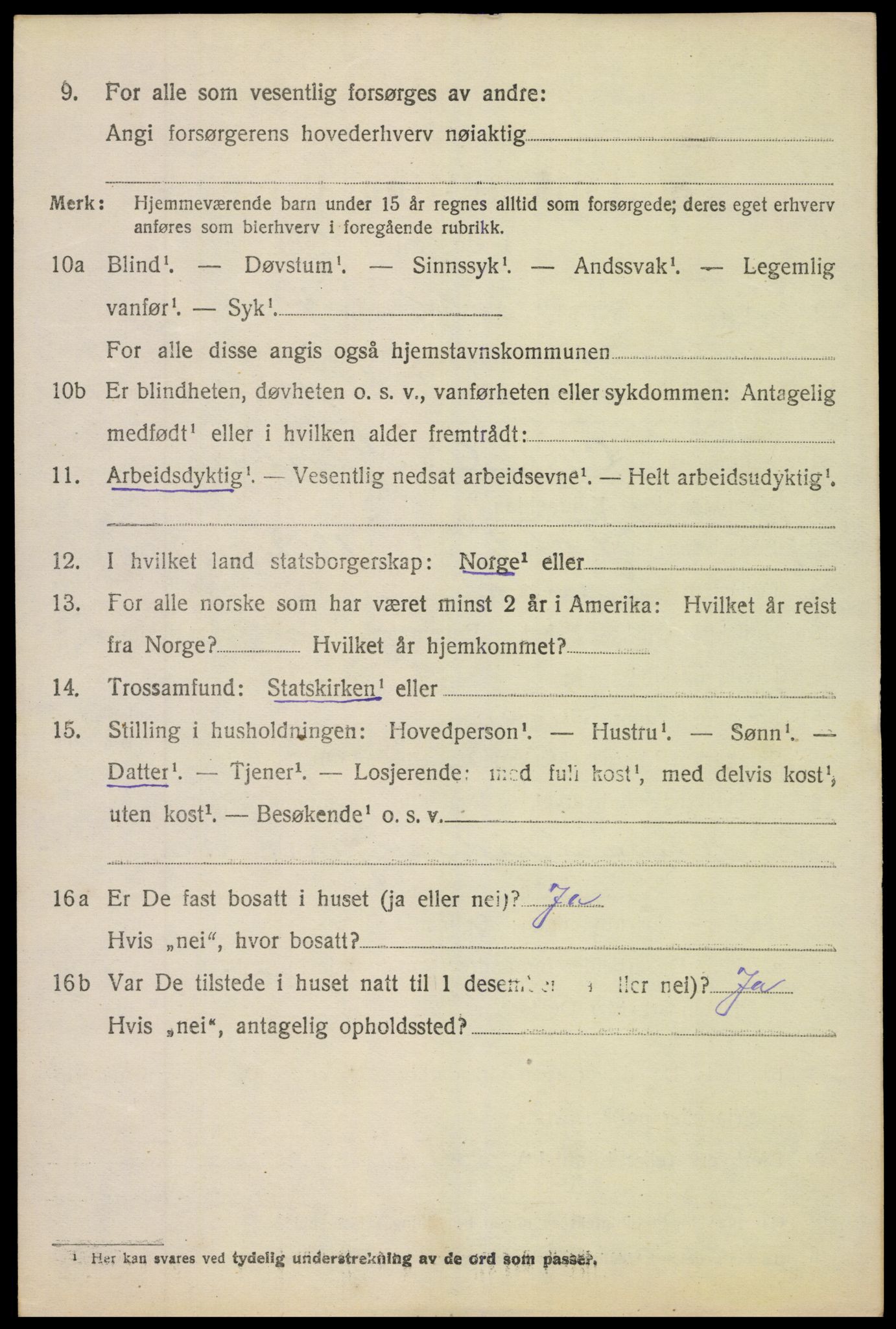 SAH, 1920 census for Etnedal, 1920, p. 3515