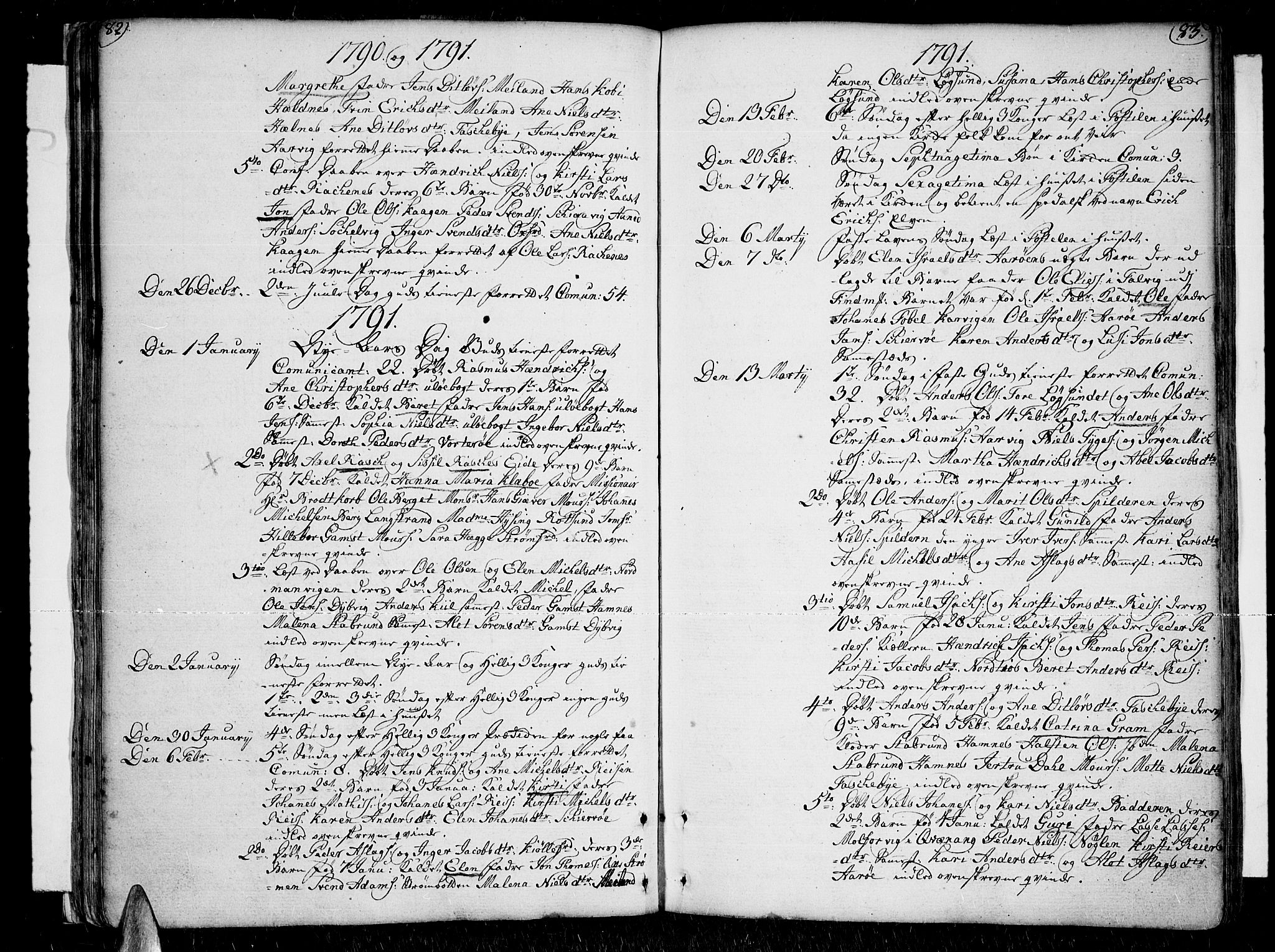 Skjervøy sokneprestkontor, SATØ/S-1300/H/Ha/Haa/L0002kirke: Parish register (official) no. 2, 1781-1817, p. 82-83