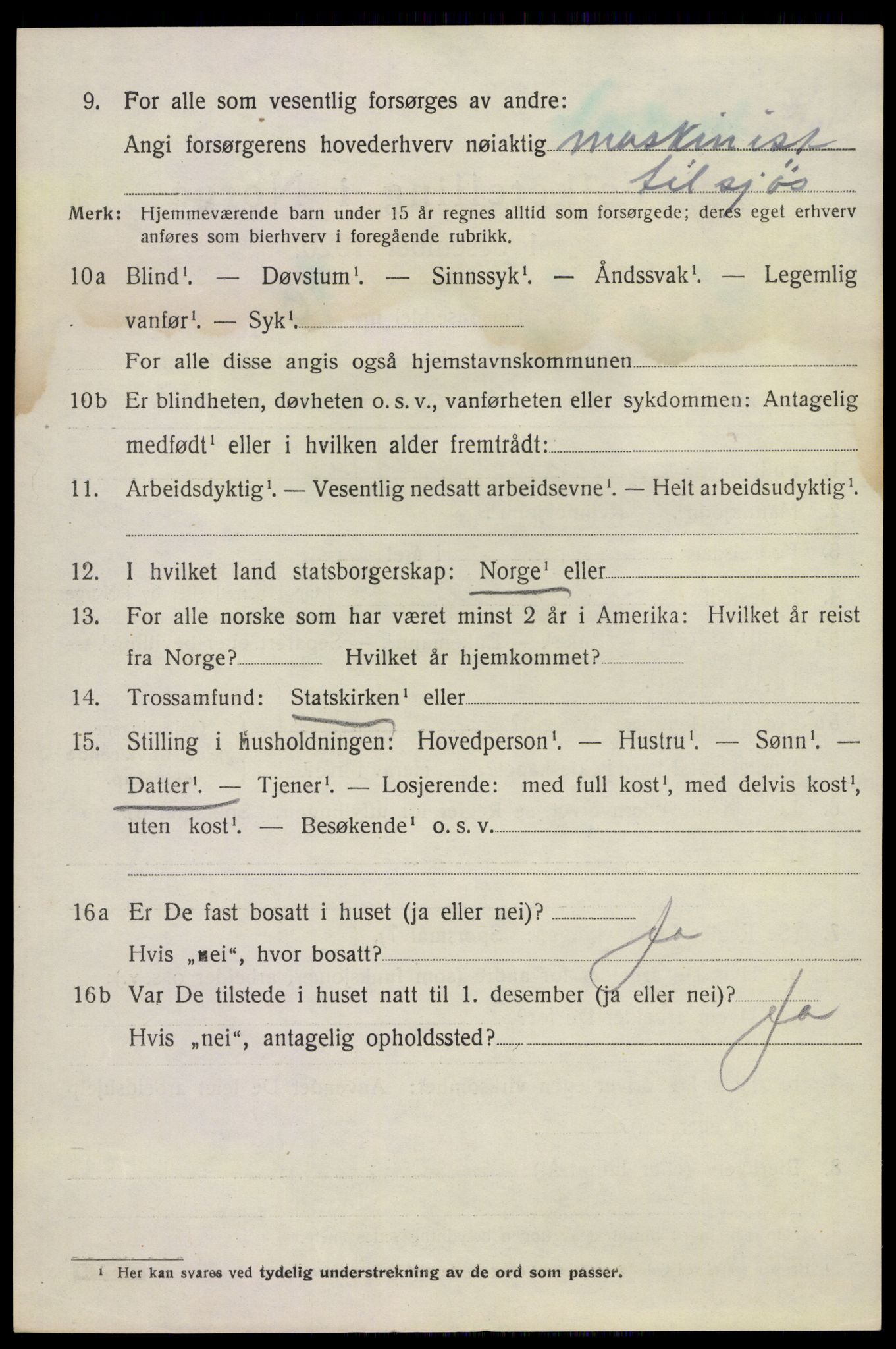 SAKO, 1920 census for Sandeherred, 1920, p. 7467