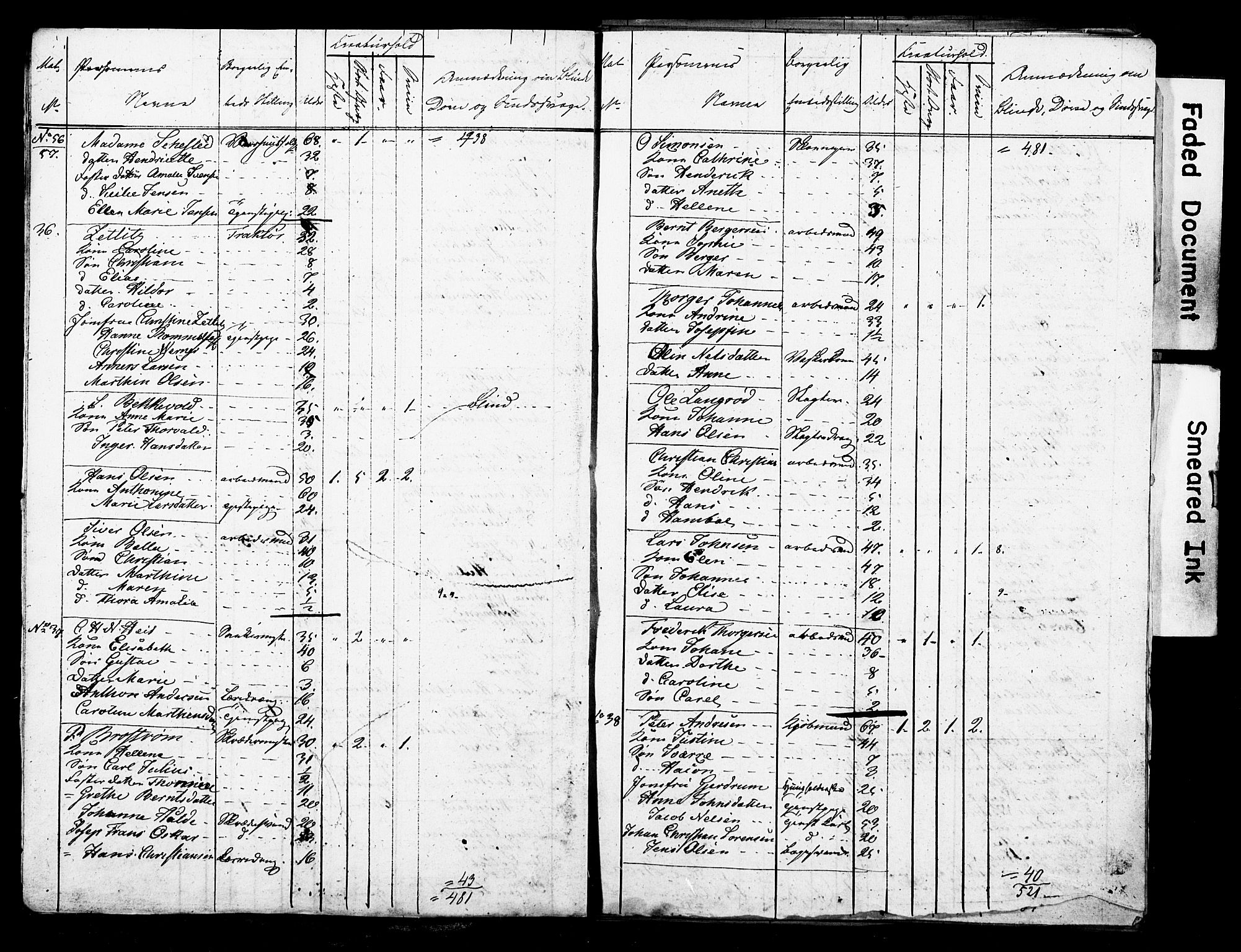 , Census 1845 for Moss/Moss, 1845, p. 7