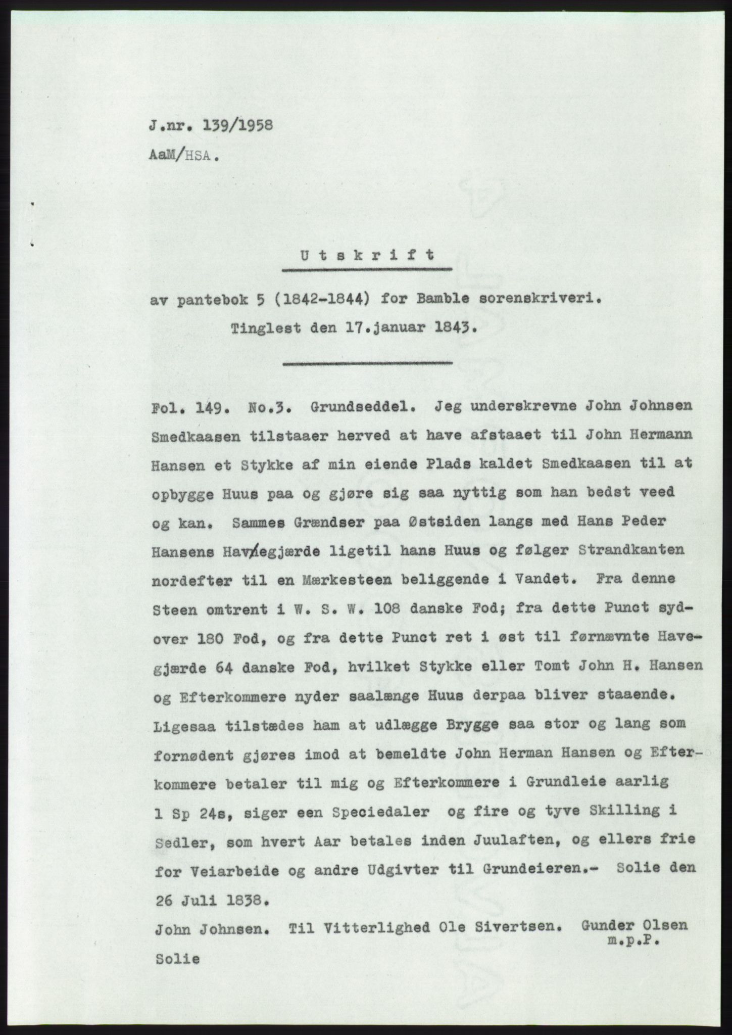 Statsarkivet i Kongsberg, SAKO/A-0001, 1957-1958, p. 377