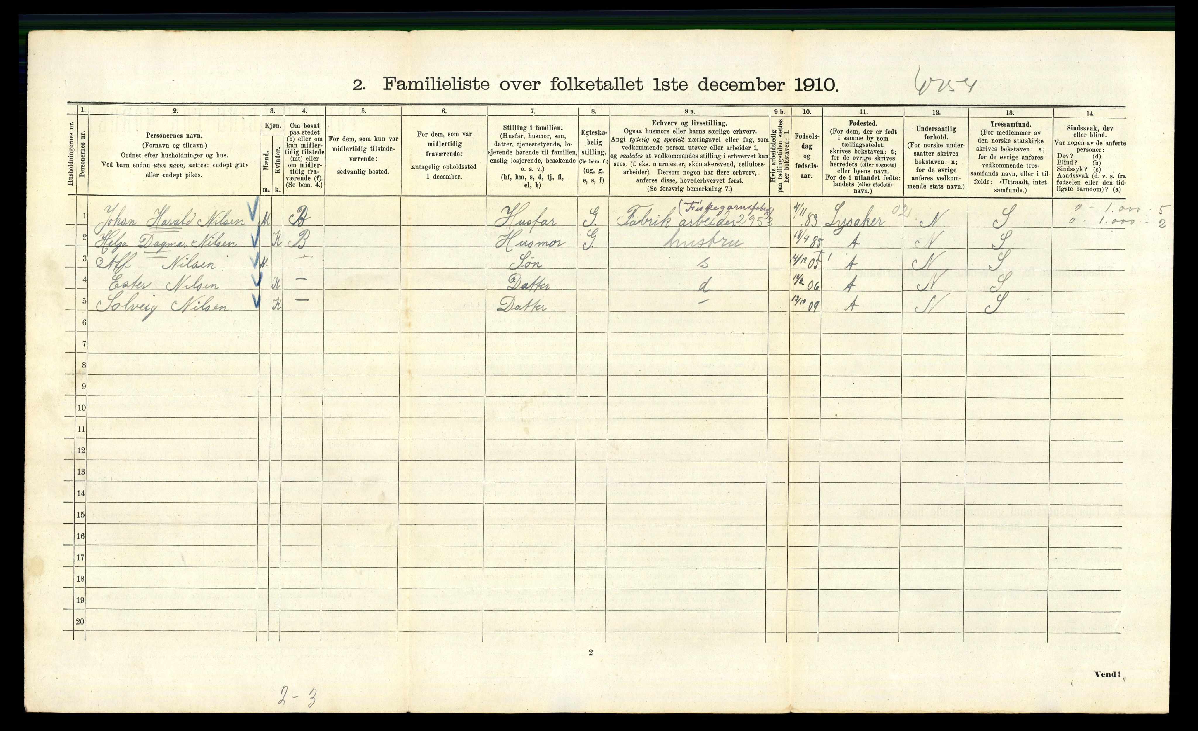 RA, 1910 census for Kristiania, 1910, p. 18014