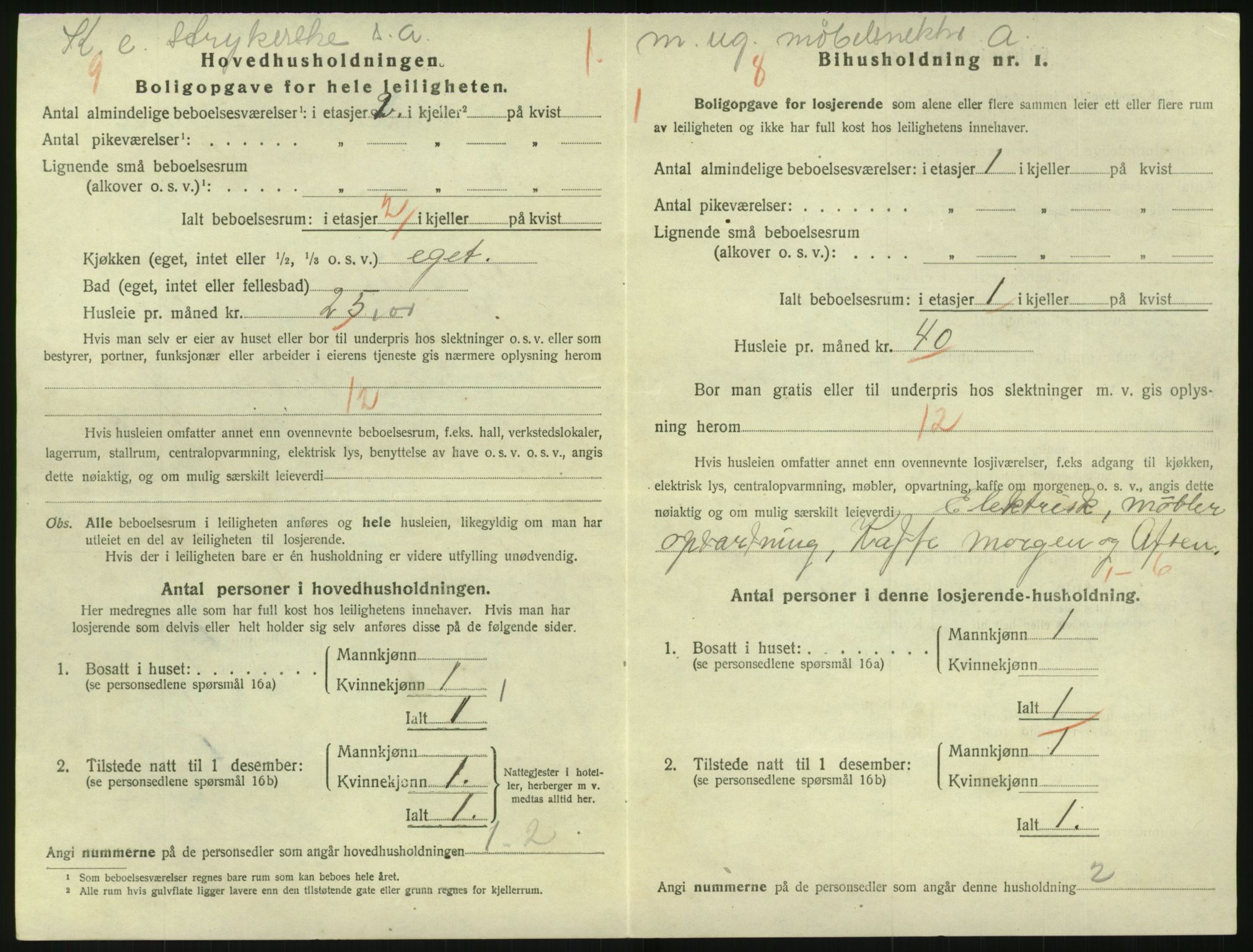 SAK, 1920 census for Arendal, 1920, p. 4599