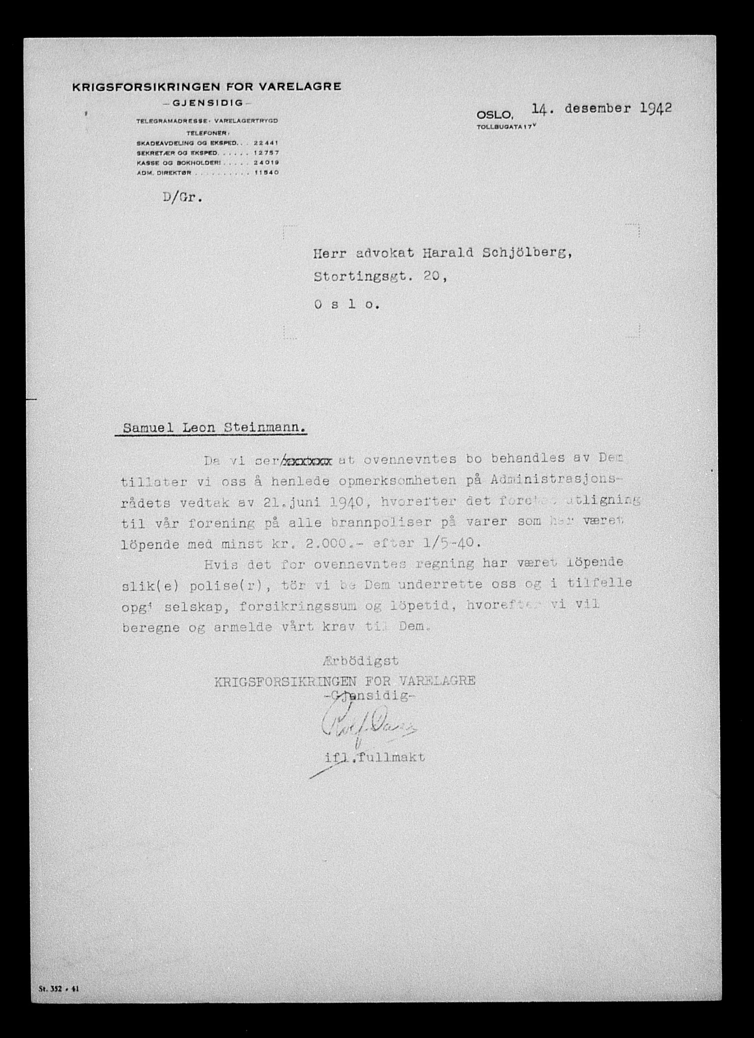Justisdepartementet, Tilbakeføringskontoret for inndratte formuer, AV/RA-S-1564/H/Hc/Hcc/L0983: --, 1945-1947, p. 8