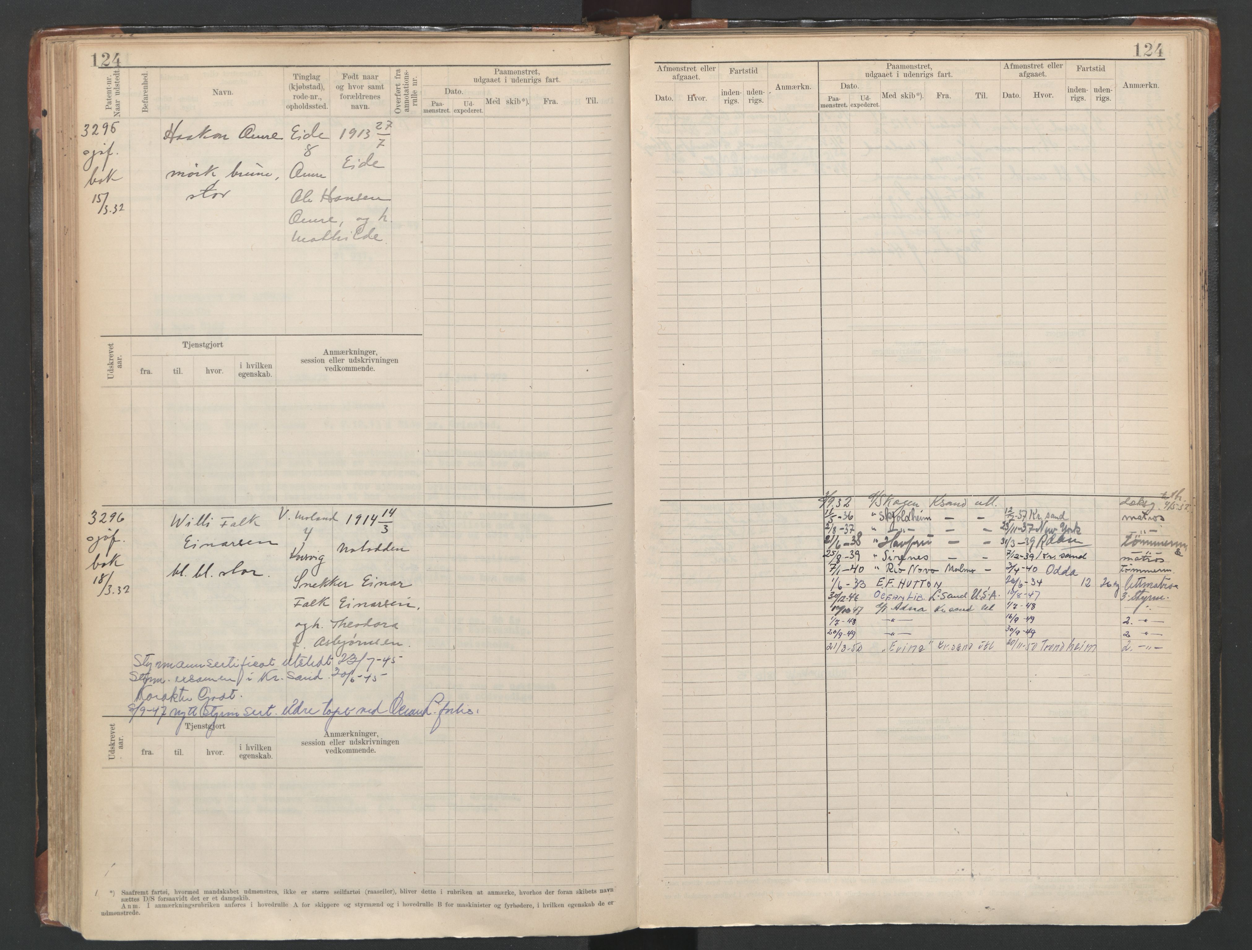 Lillesand mønstringskrets, AV/SAK-2031-0014/F/Fb/L0016: Hovedrulle nr 3049-3648, G-7, 1910-1948, p. 131