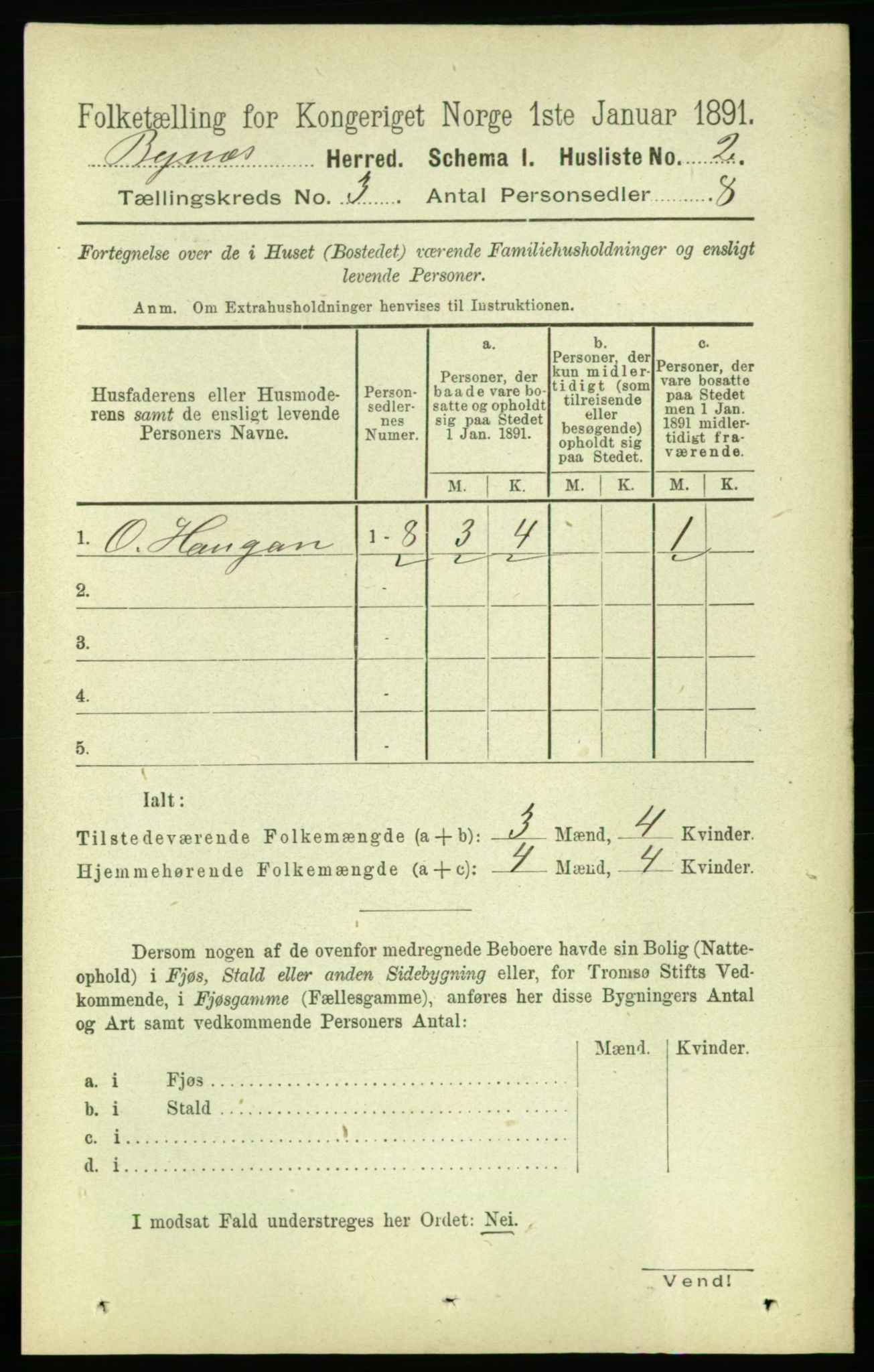 RA, 1891 census for 1655 Byneset, 1891, p. 1242