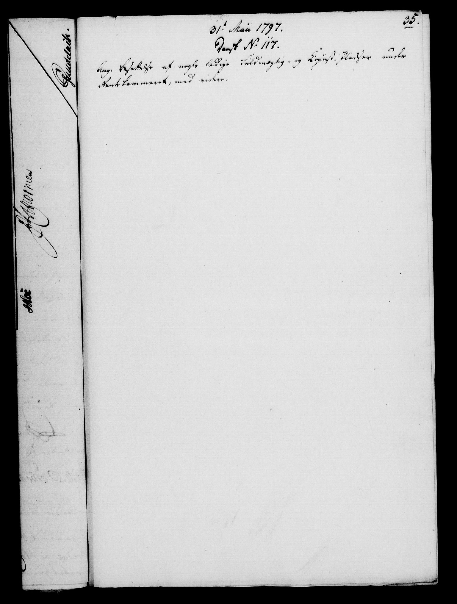 Rentekammeret, Kammerkanselliet, RA/EA-3111/G/Gf/Gfa/L0079: Norsk relasjons- og resolusjonsprotokoll (merket RK 52.79), 1797, p. 188