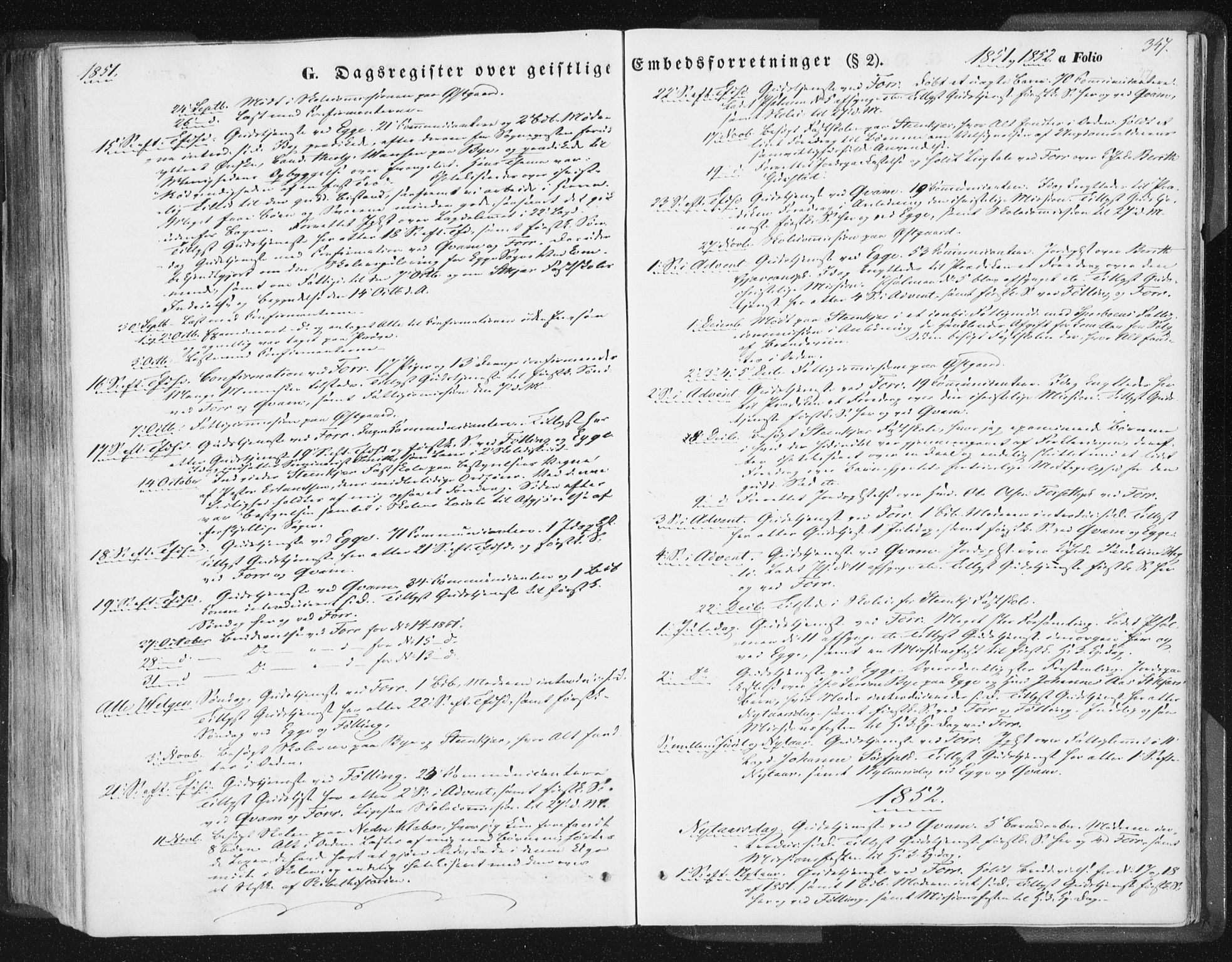 Ministerialprotokoller, klokkerbøker og fødselsregistre - Nord-Trøndelag, SAT/A-1458/746/L0446: Parish register (official) no. 746A05, 1846-1859, p. 347