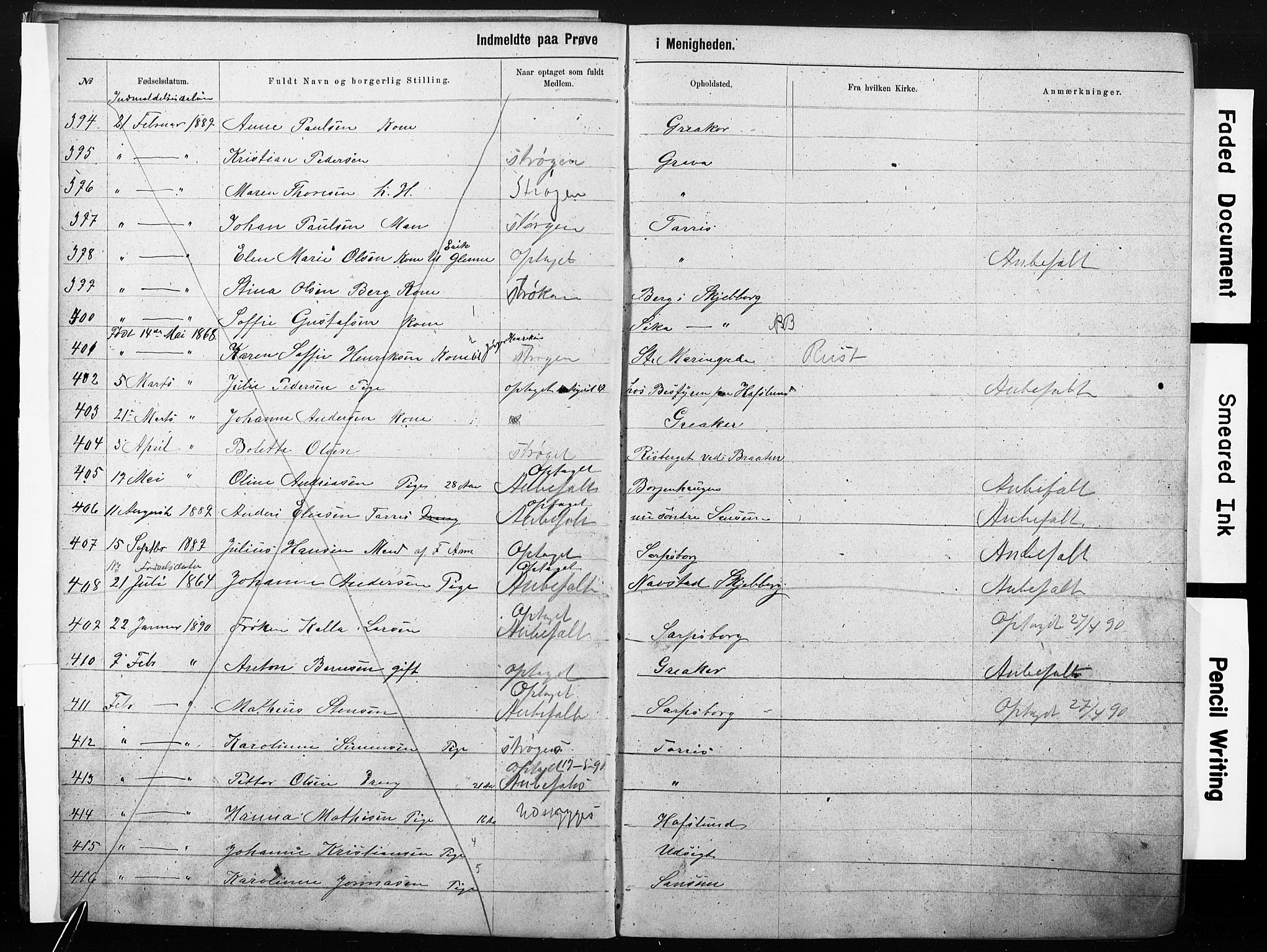 Sarpsborg metodistkirke, AV/SAO-PAO-0233/A/L0003: Dissenter register no. 3, 1856-1893