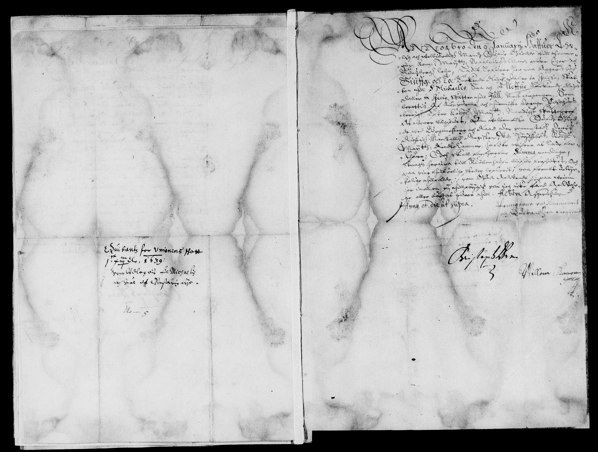 Rentekammeret inntil 1814, Reviderte regnskaper, Lensregnskaper, AV/RA-EA-5023/R/Rb/Rbo/L0019: Tønsberg len, 1638-1640