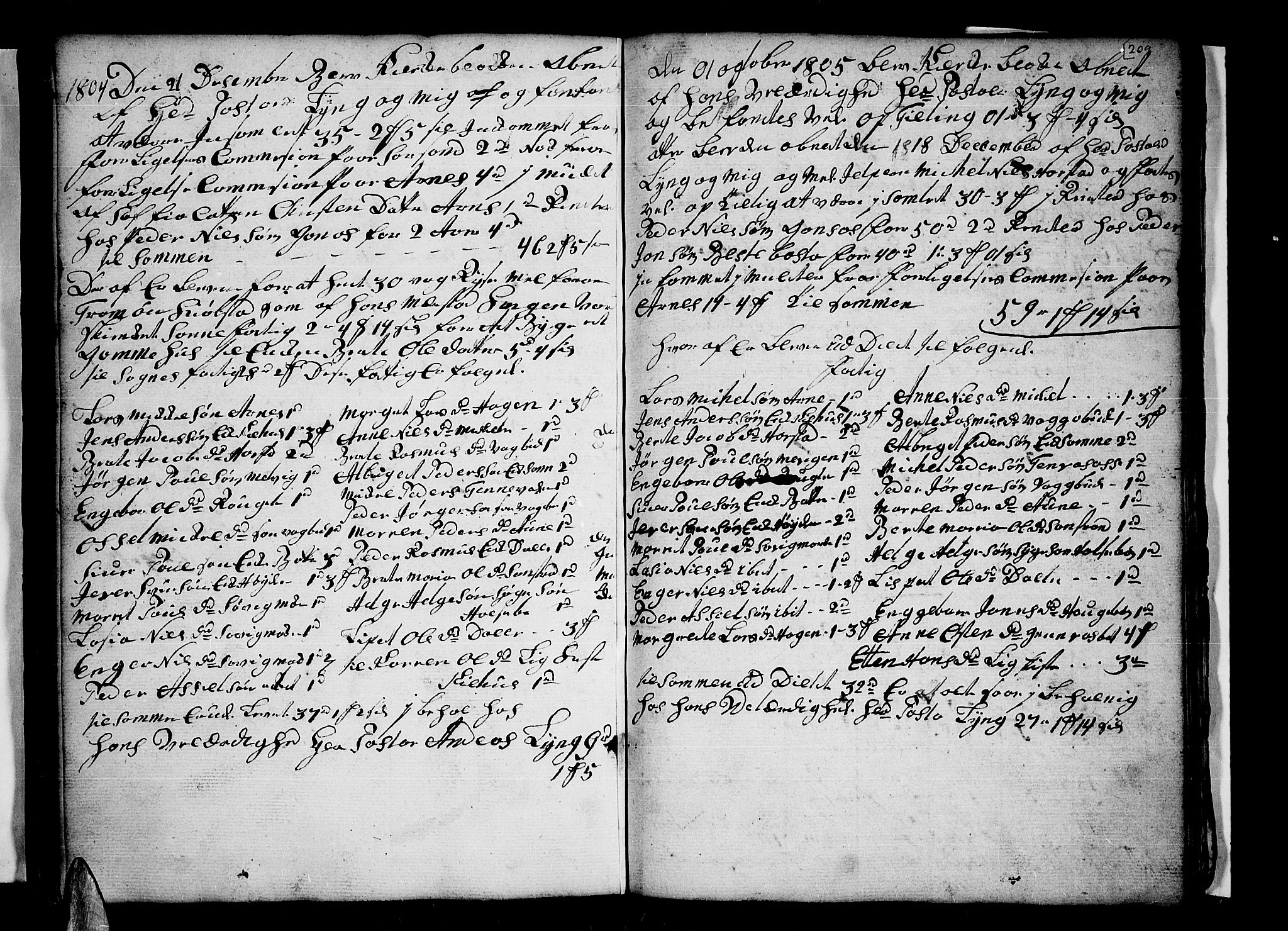 Trondenes sokneprestkontor, SATØ/S-1319/H/Hb/L0002klokker: Parish register (copy) no. 2, 1795-1818, p. 209