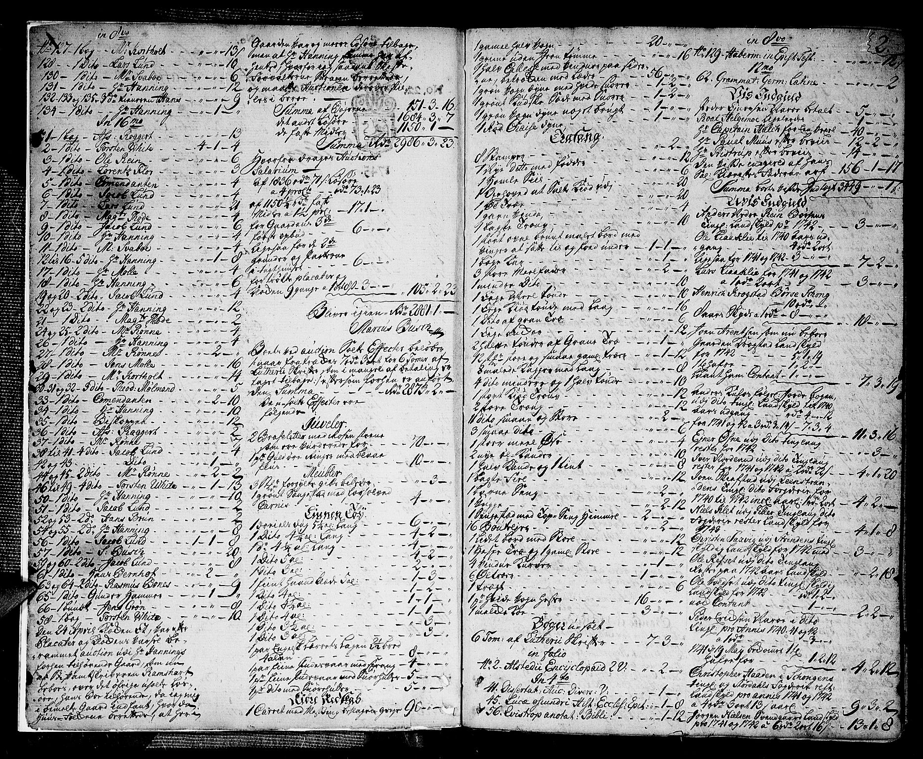 Nidaros domprosti, AV/SAT-A-6513/1/I/I1/L0003: Skifteprotokoll, 1745-1768, p. 2