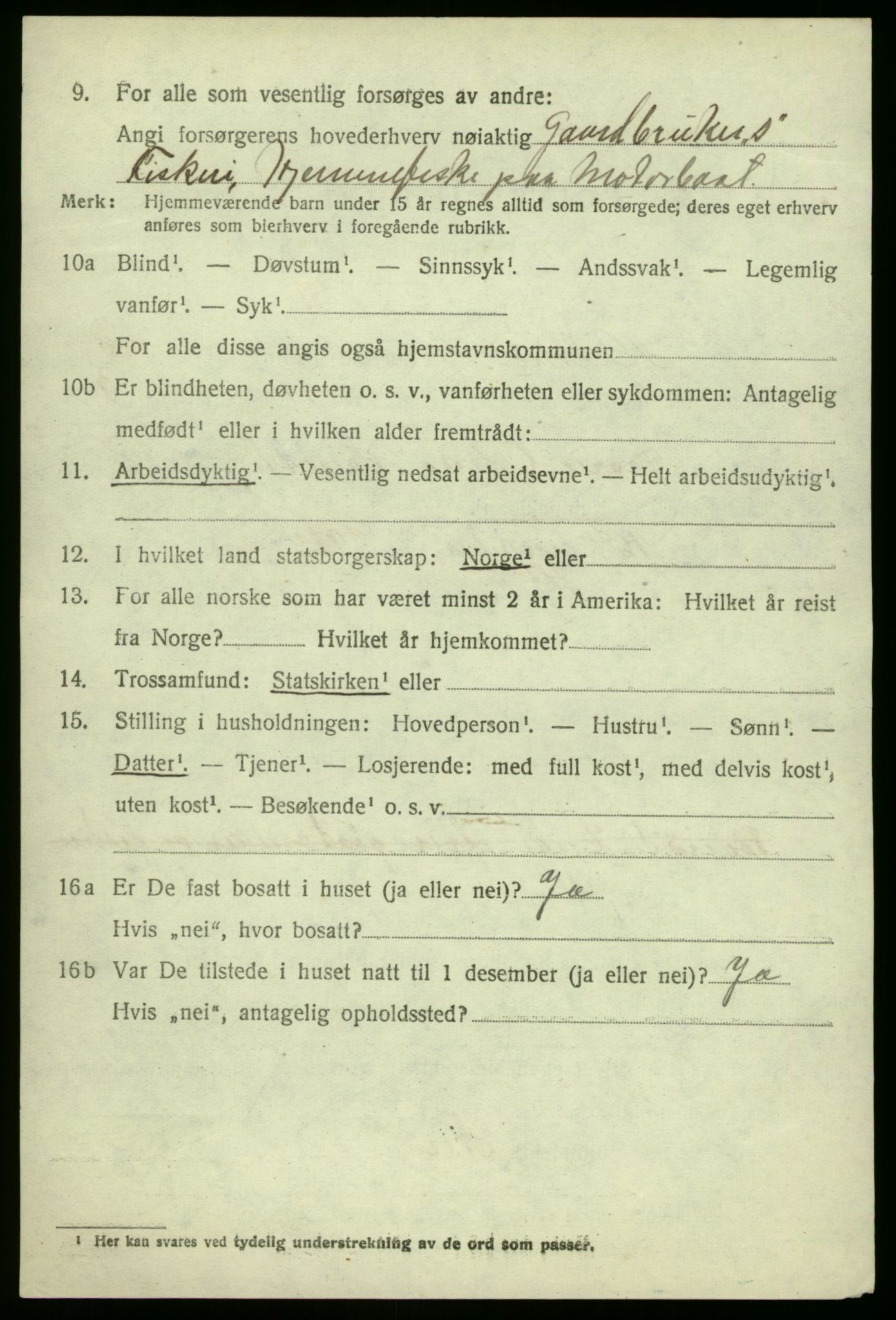 SAB, 1920 census for Hjelme, 1920, p. 1941