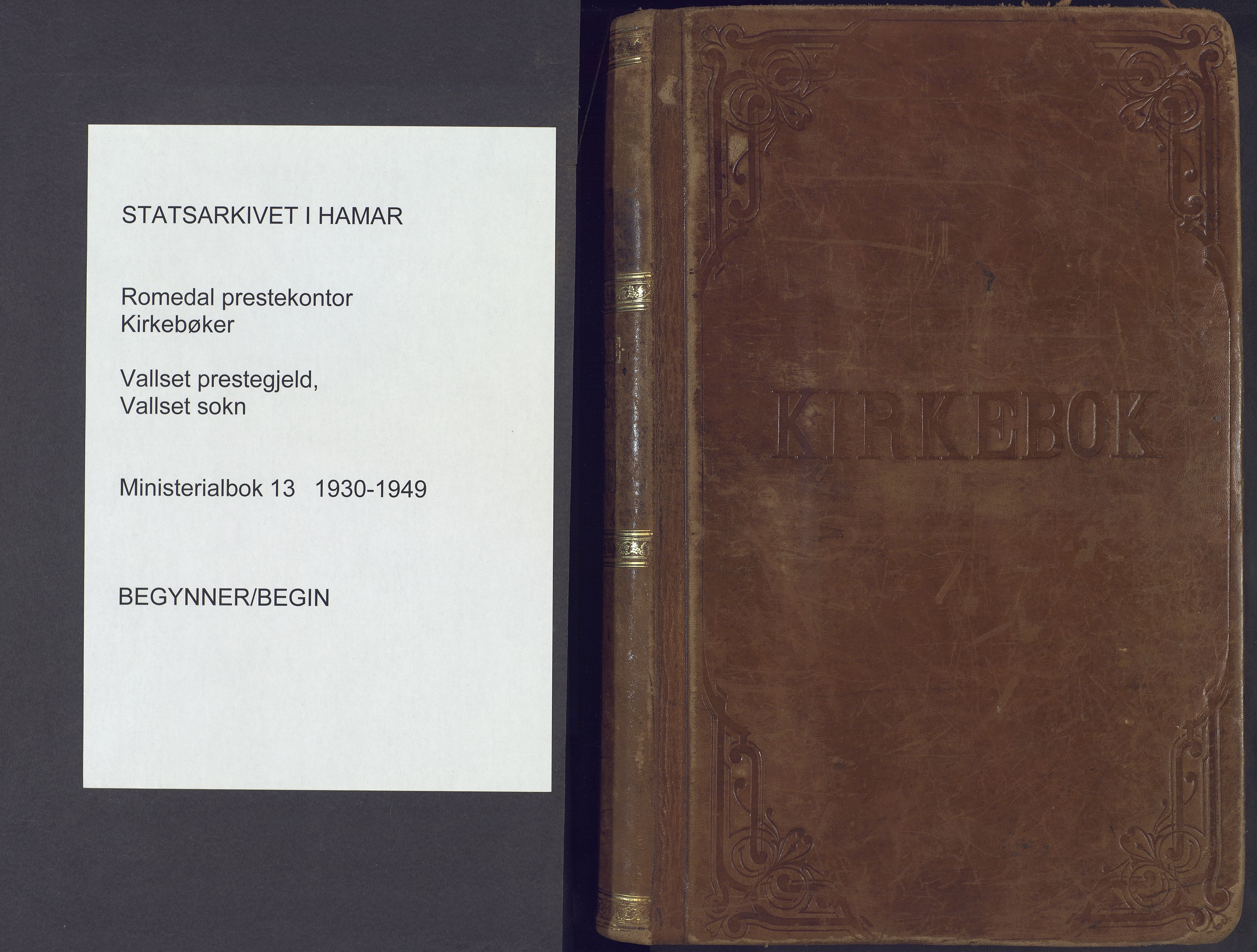 Romedal prestekontor, SAH/PREST-004/K/L0013: Parish register (official) no. 13, 1930-1949