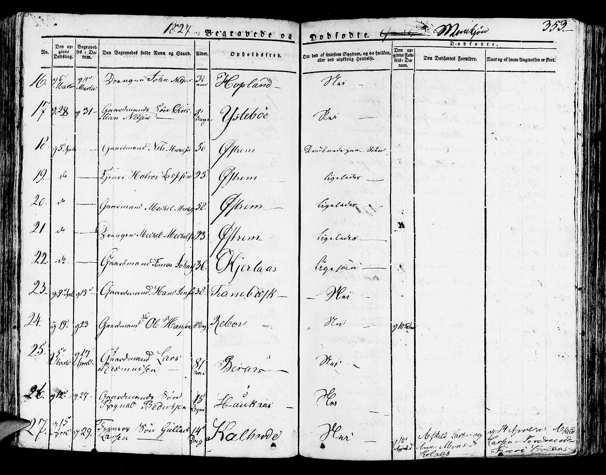 Lindås Sokneprestembete, SAB/A-76701/H/Haa: Parish register (official) no. A 8, 1823-1836, p. 353