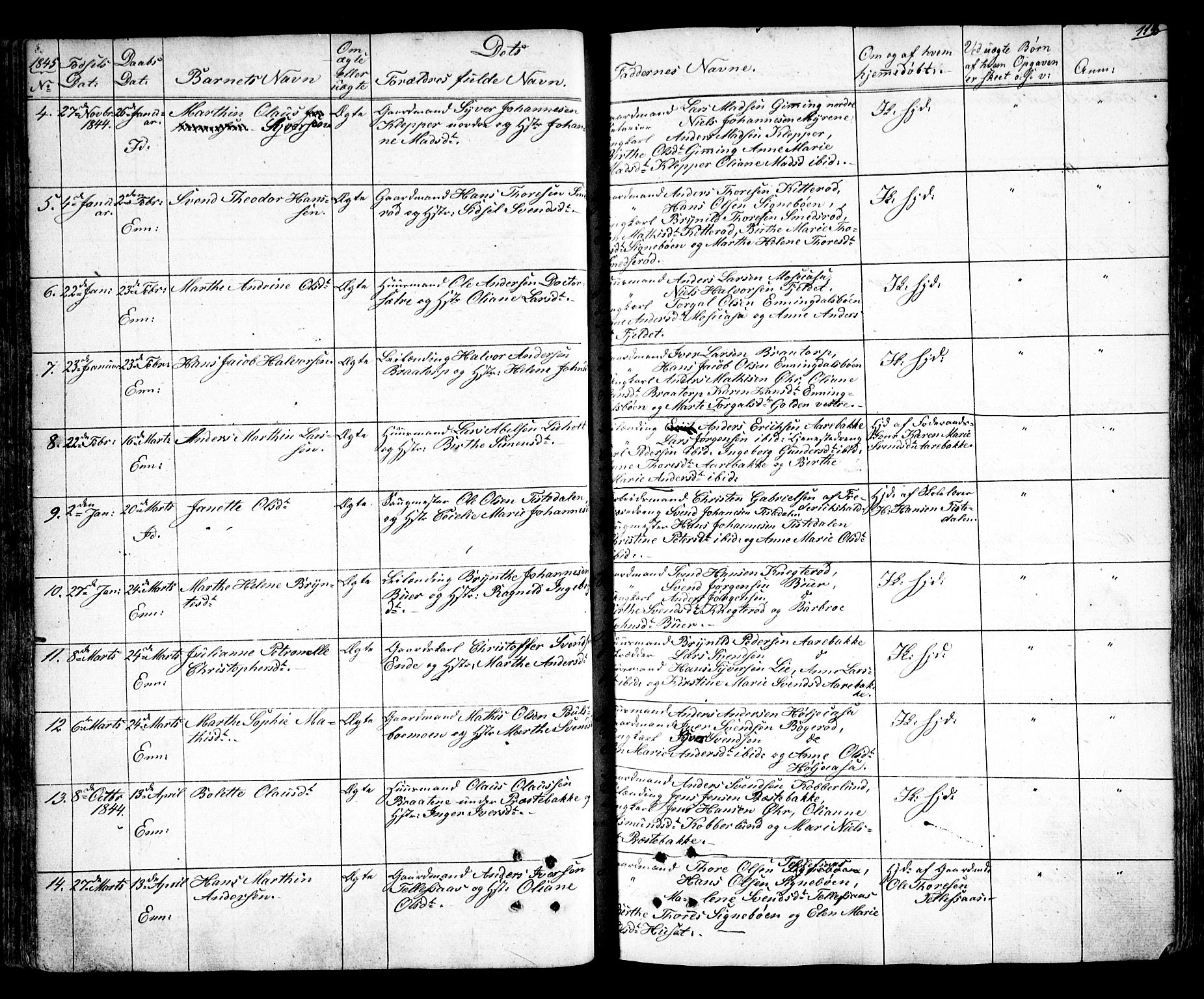 Idd prestekontor Kirkebøker, AV/SAO-A-10911/F/Fc/L0003: Parish register (official) no. III 3, 1832-1847, p. 118